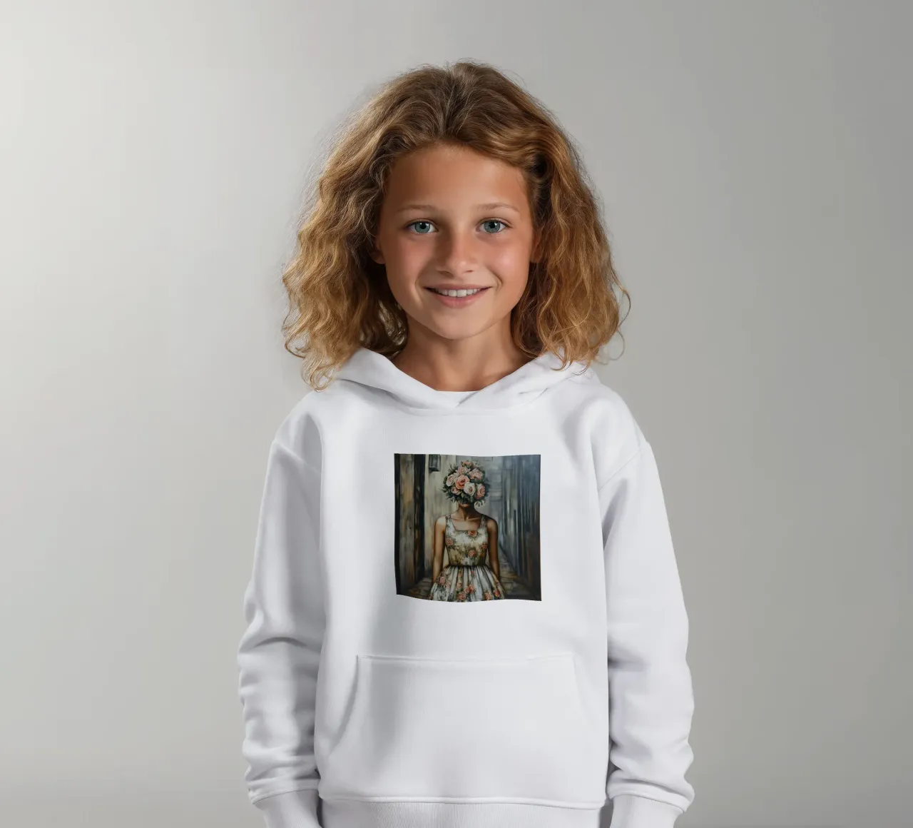 Mente bella come un fiore felpa bambino con cappuccio da Motivate-Today