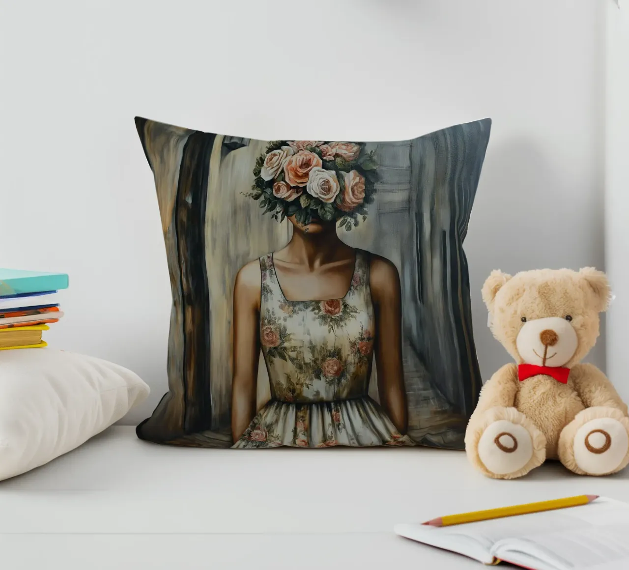 Mente bella come un fiore cuscino da Motivate-Today