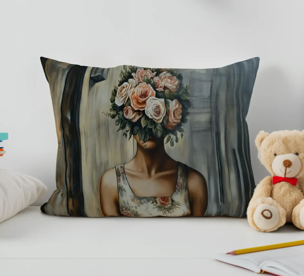 Mente bella come un fiore cuscino da Motivate-Today
