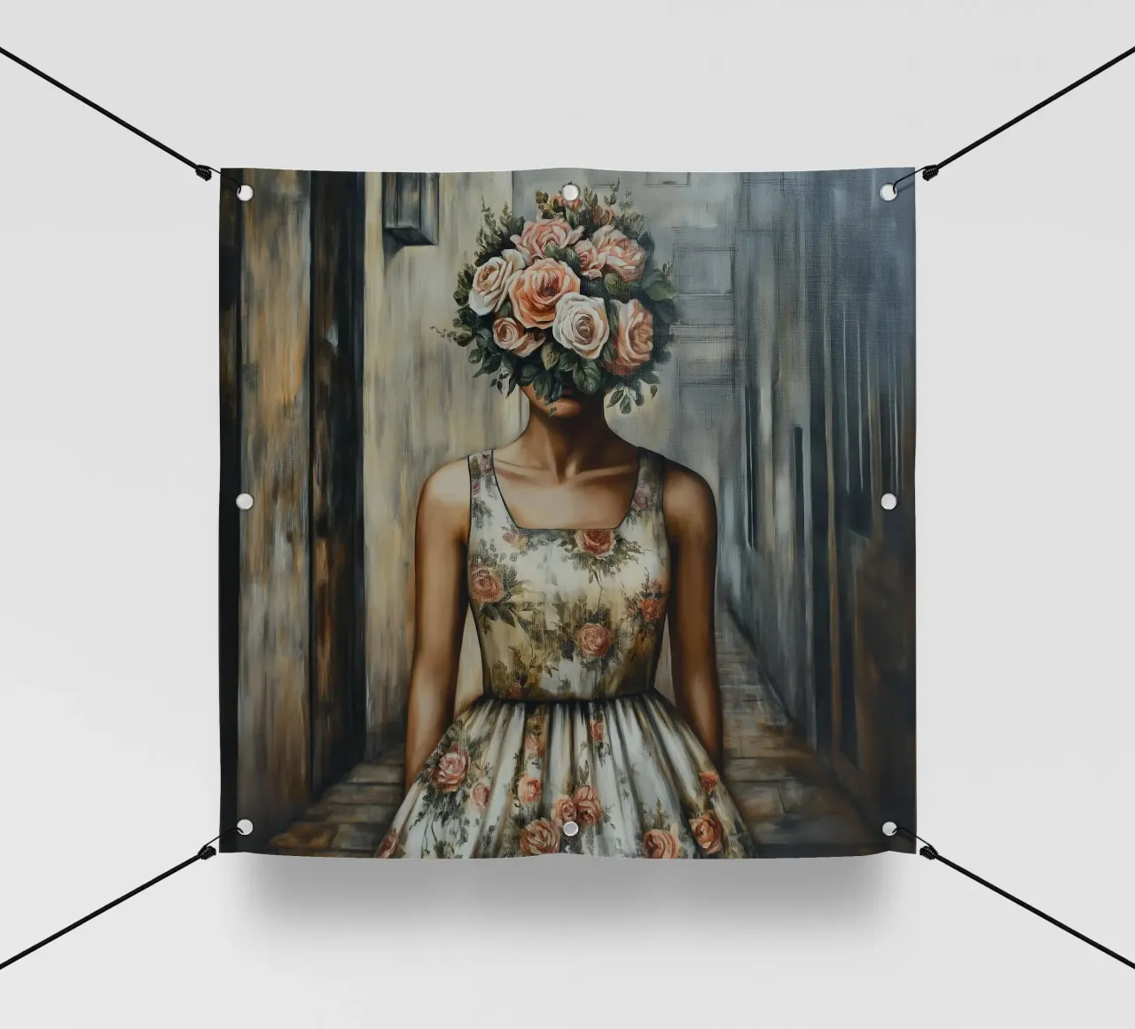 Mente bella come un fiore telo in pvc da Motivate-Today