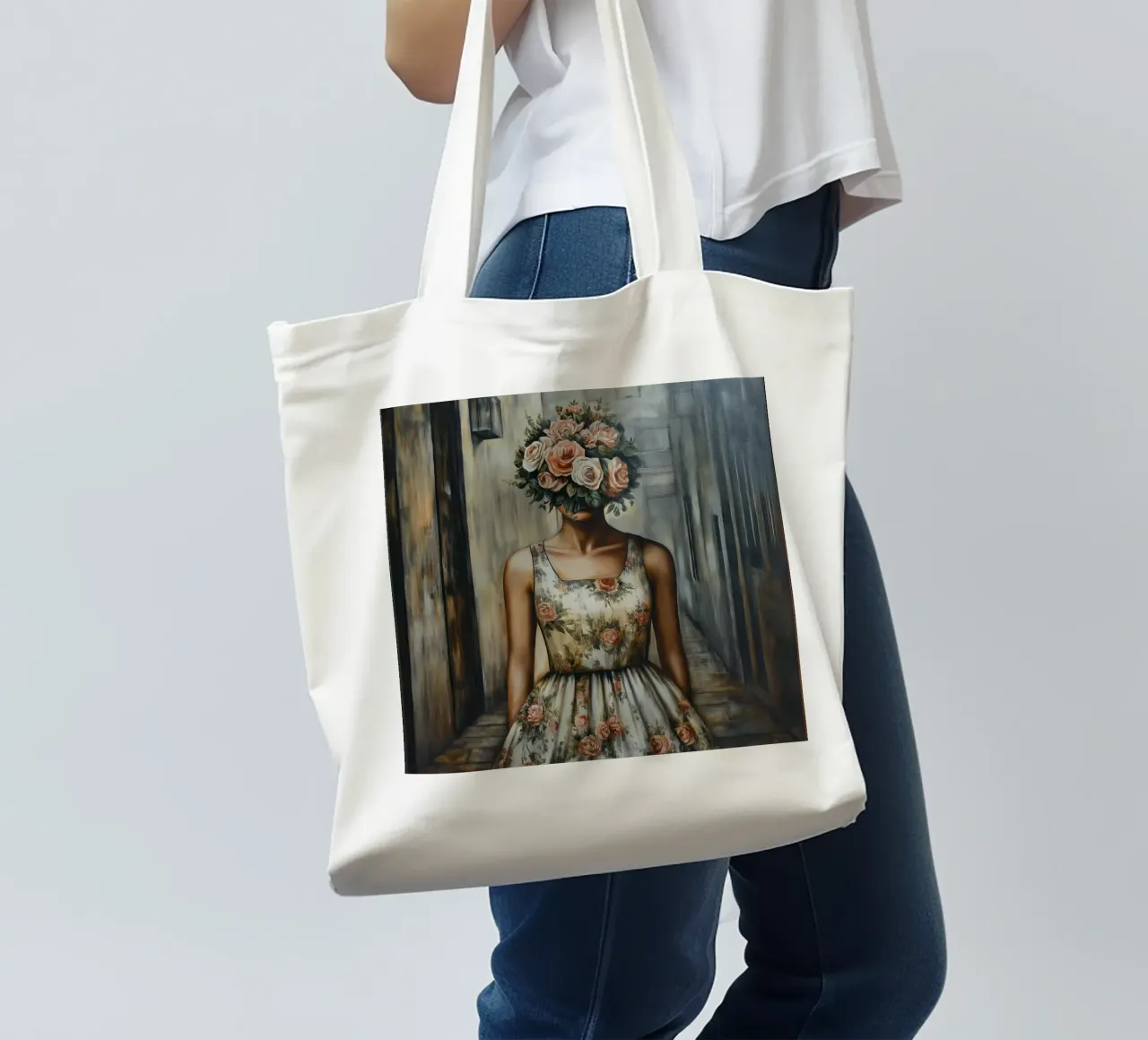 Mente bella come un fiore borsa in juta da Motivate-Today