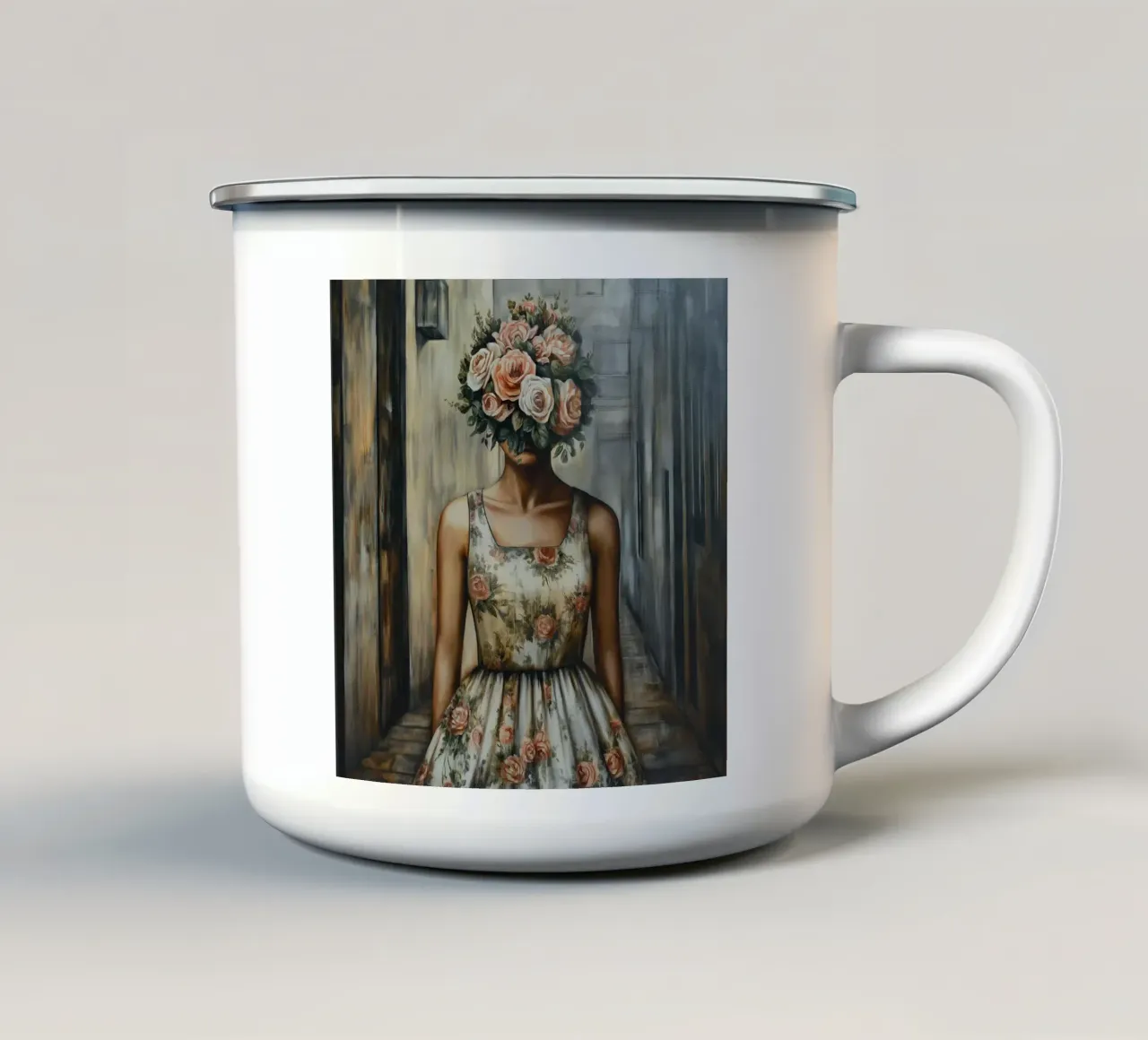 Mente bella come un fiore tazza in smalto da Motivate-Today