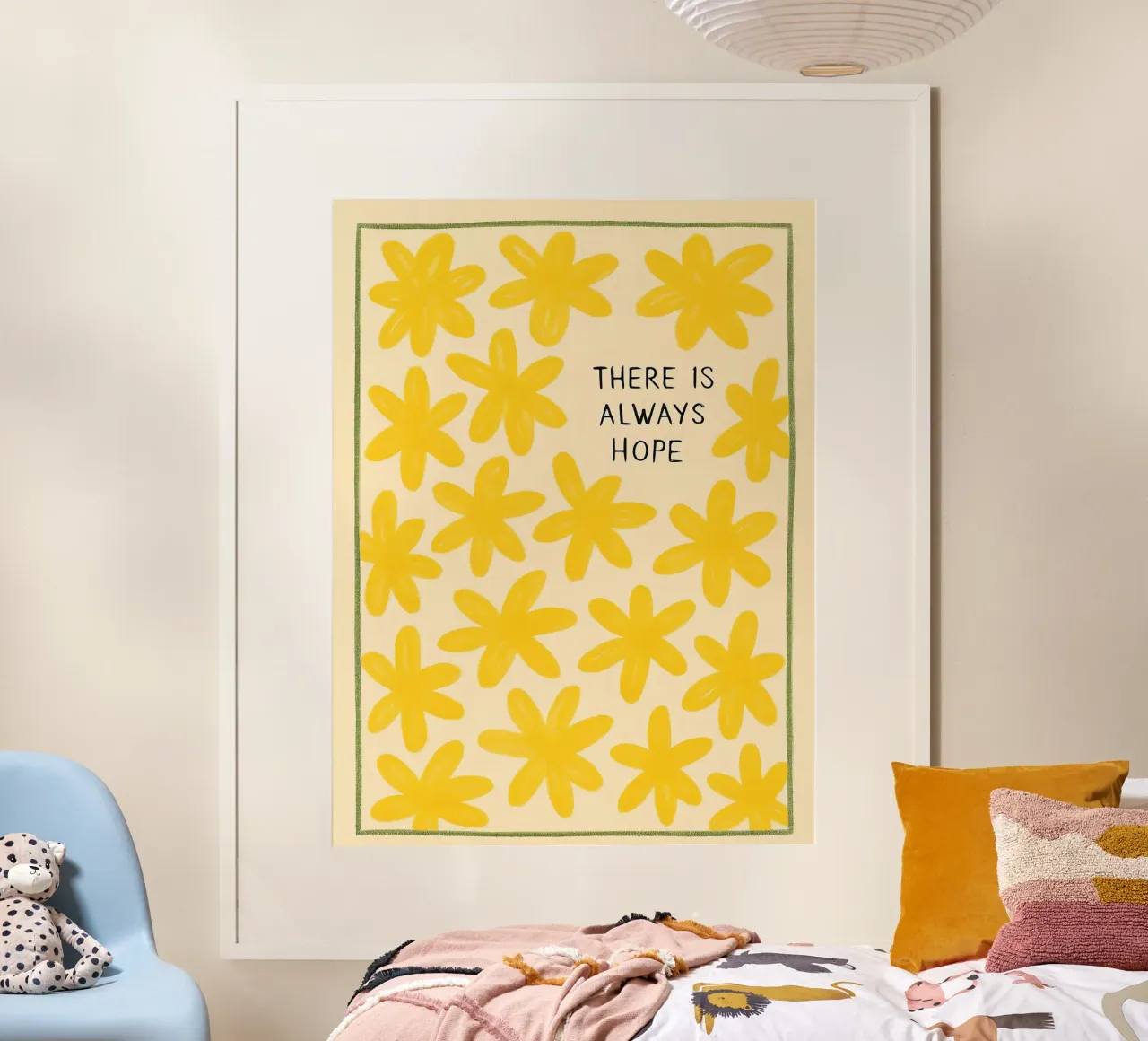 C'è sempre speranza poster con telaio in legno da 🥝 KIWI STORE