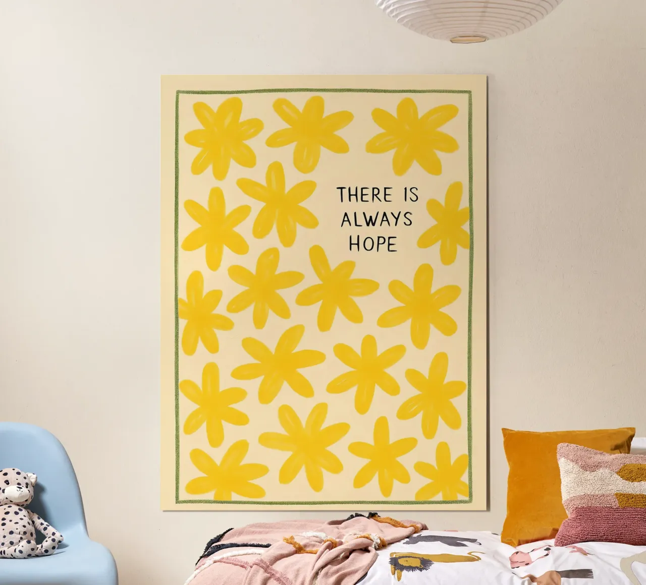 C'è sempre speranza poster con telaio in legno da 🥝 KIWI STORE