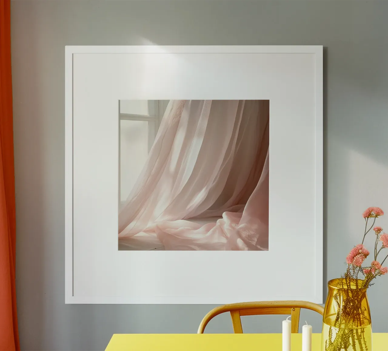 Lampo di luce di colore bianco poster da StillVibe Home