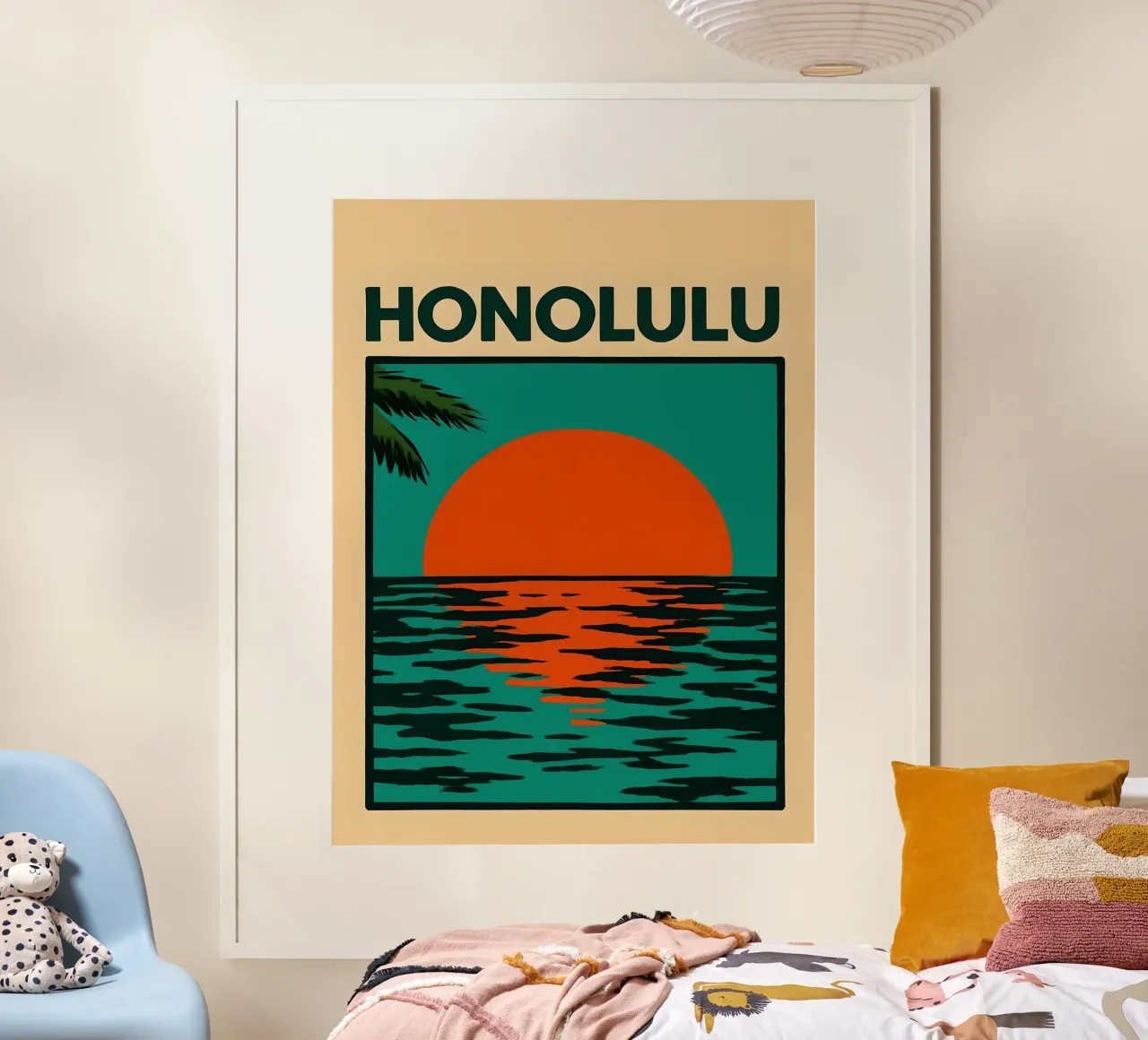 Honolulu vintage retro poster poster da 🥝 KIWI STORE