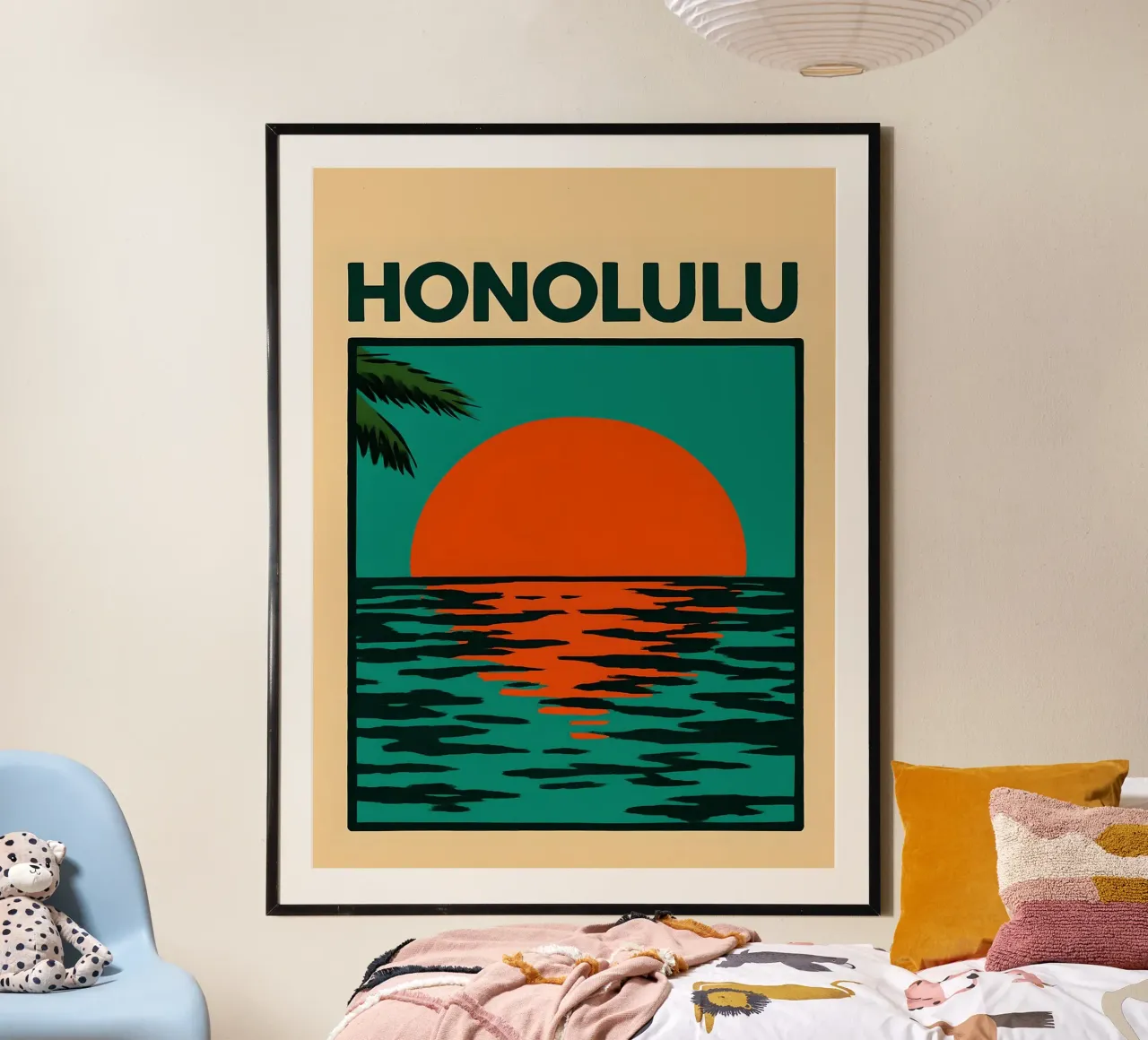 Honolulu vintage retro poster poster da 🥝 KIWI STORE