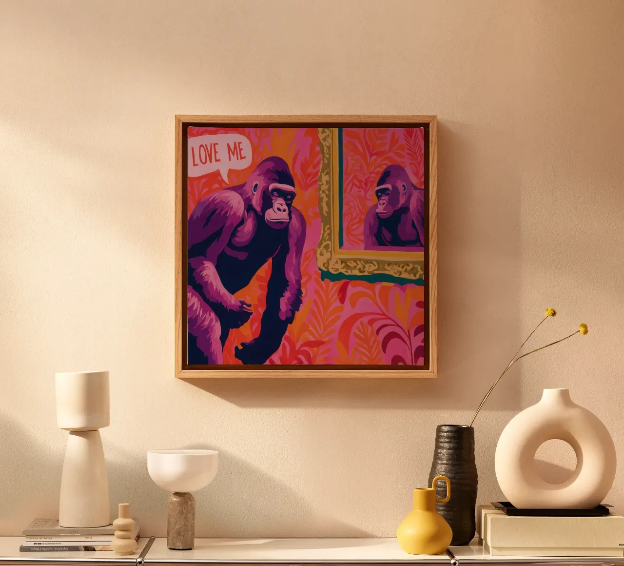 Narcisismo e amore per se stessi | Riflessione sulla pop art tela con Cornice a cassetta da Autofocus