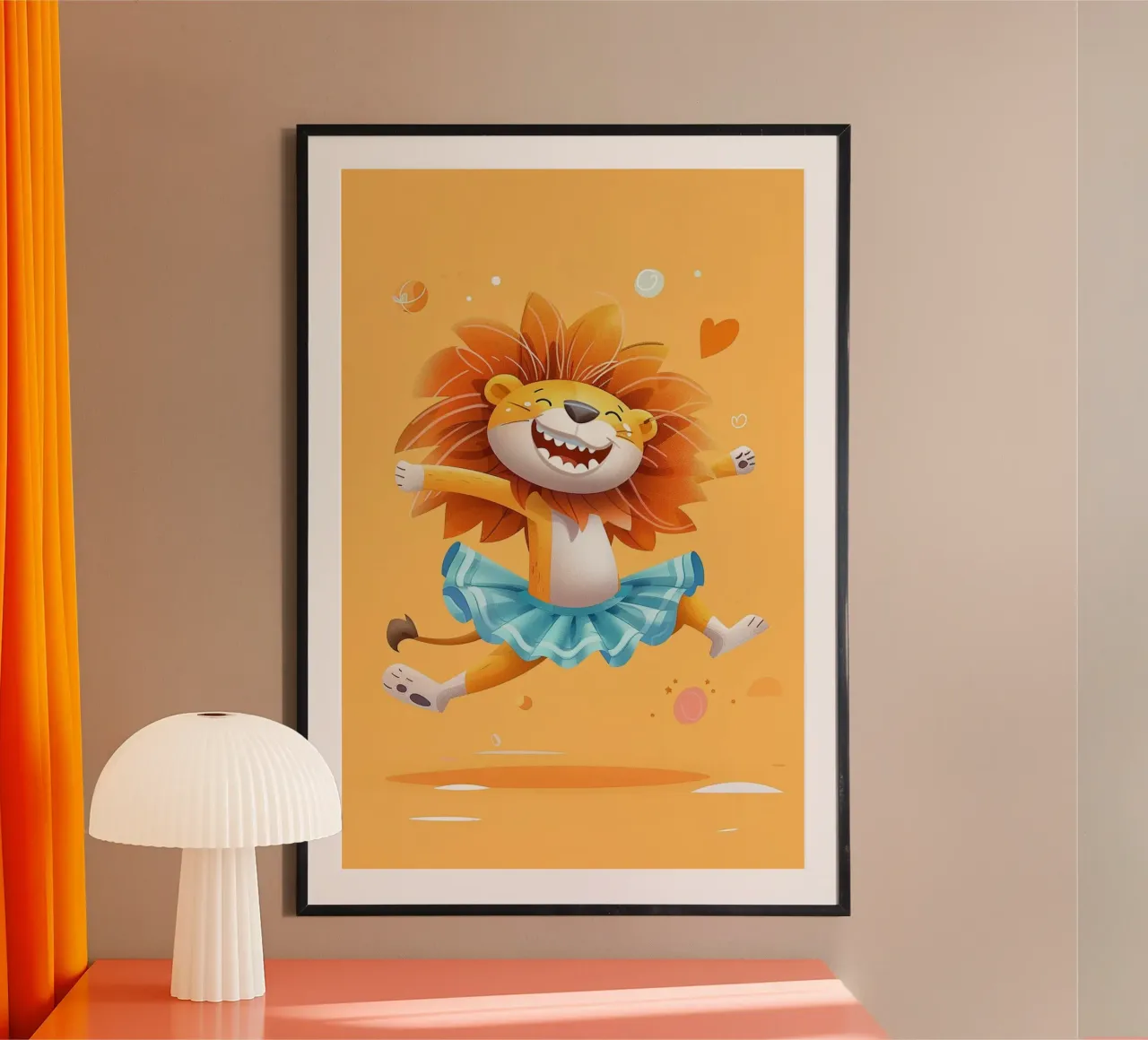 The Ballet Dancing Lion poster da wonderfolk