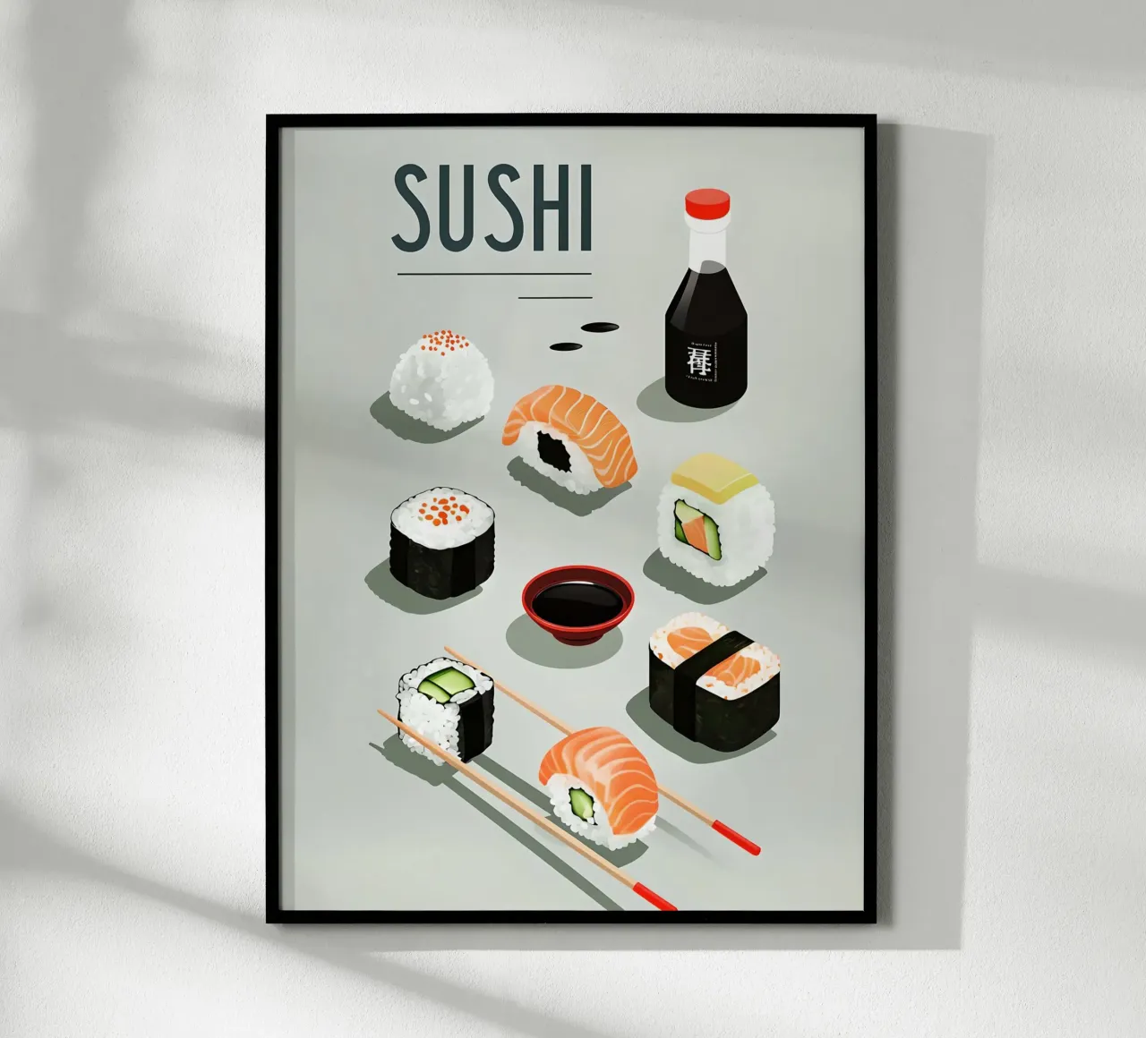 Sushi poster con telaio in alluminio da 🥝 KIWI STORE