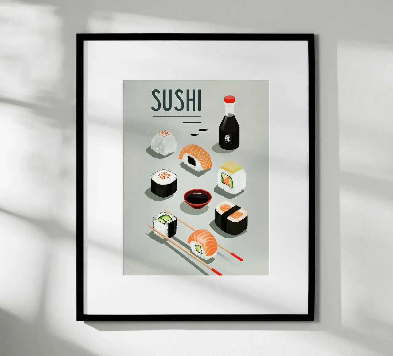 Sushi poster con telaio in alluminio da 🥝 KIWI STORE