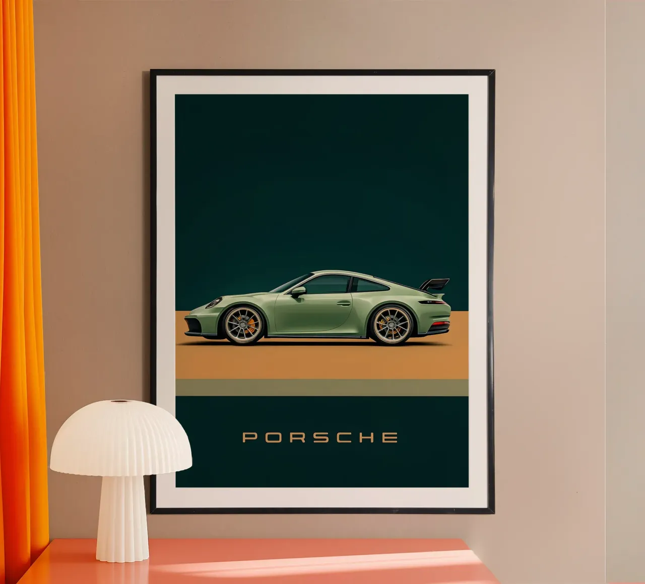 Porsche poster con telaio in plastica da 🥝 KIWI STORE