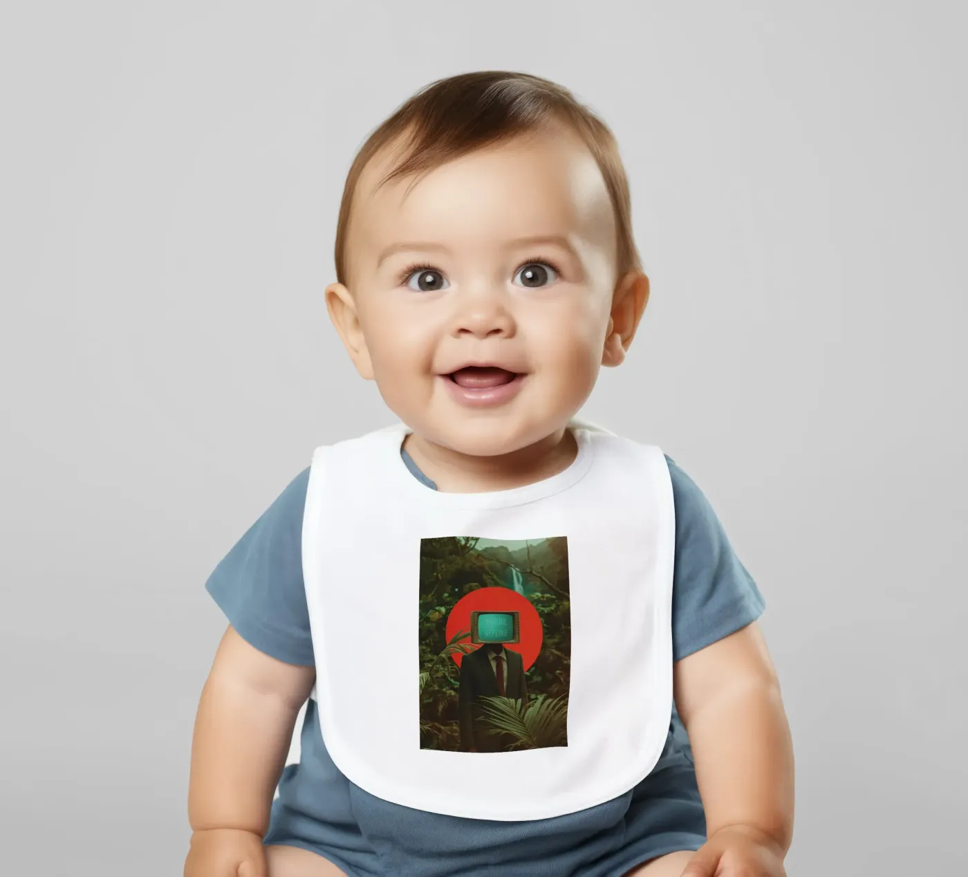 You're Offline baby bib by Dapidoka
