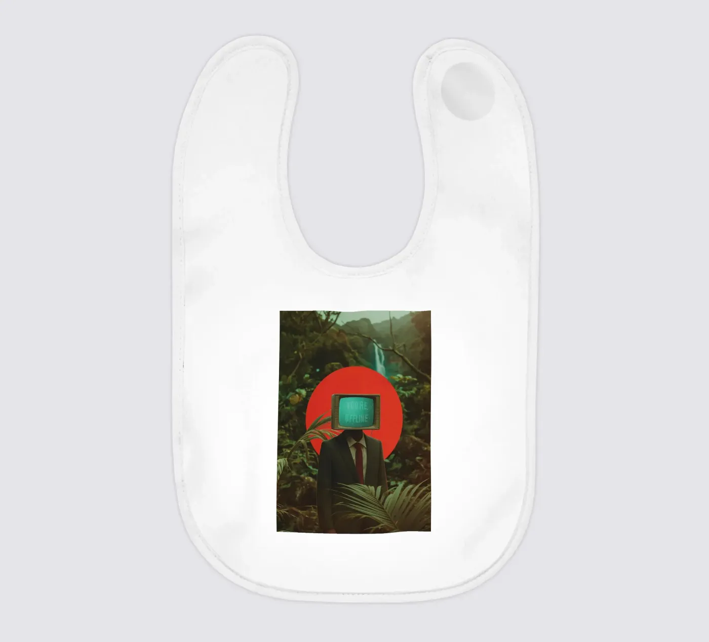You're Offline baby bib by Dapidoka