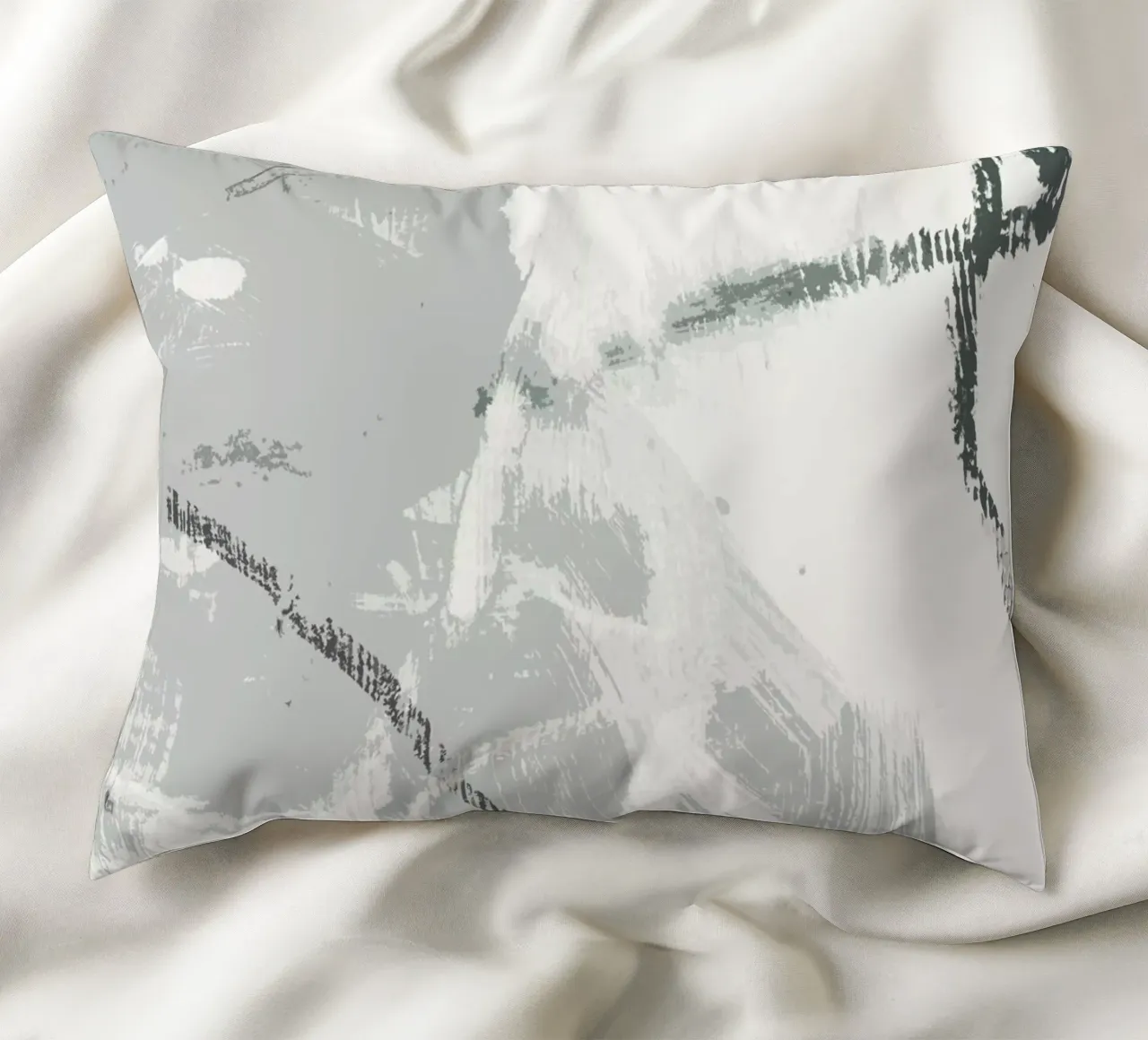 neutral modern texture 1 cuscino da IRIS LEHNHARDT FINE ART