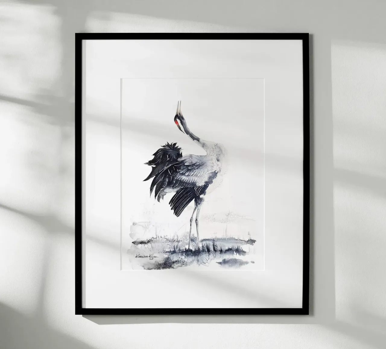 Common crane poster da Karolina Kijak