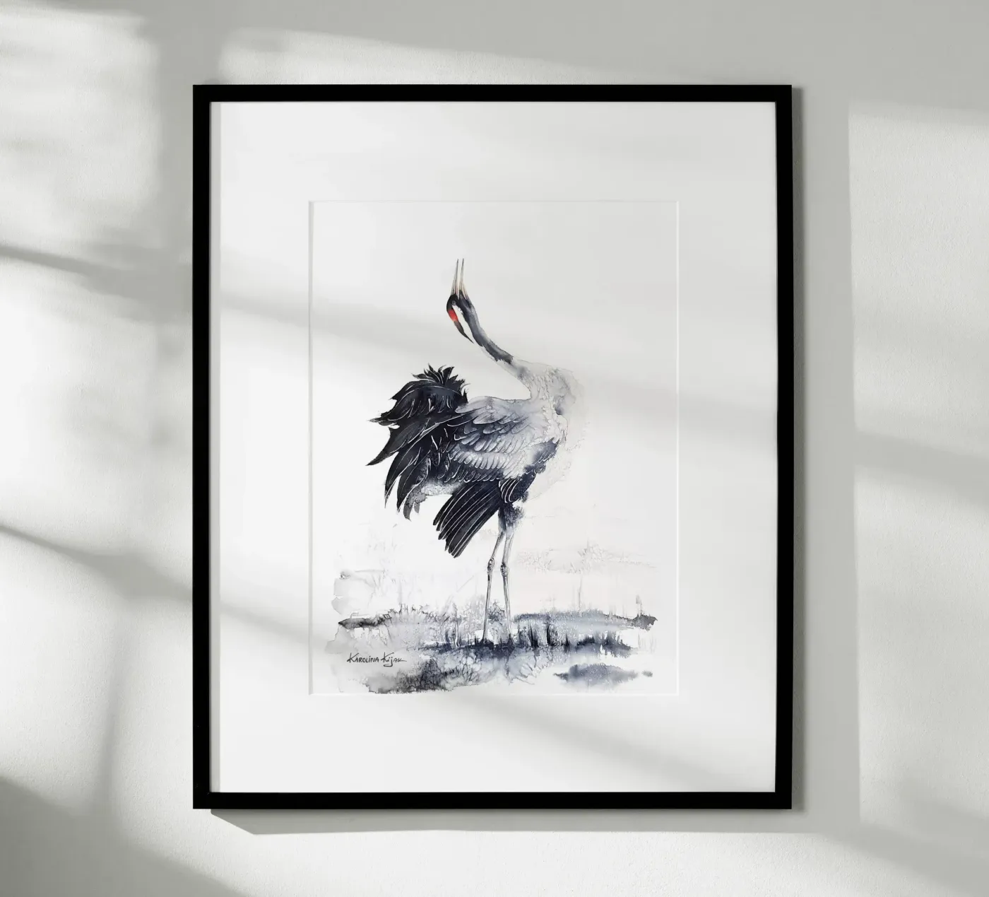Common crane Poster von Karolina Kijak
