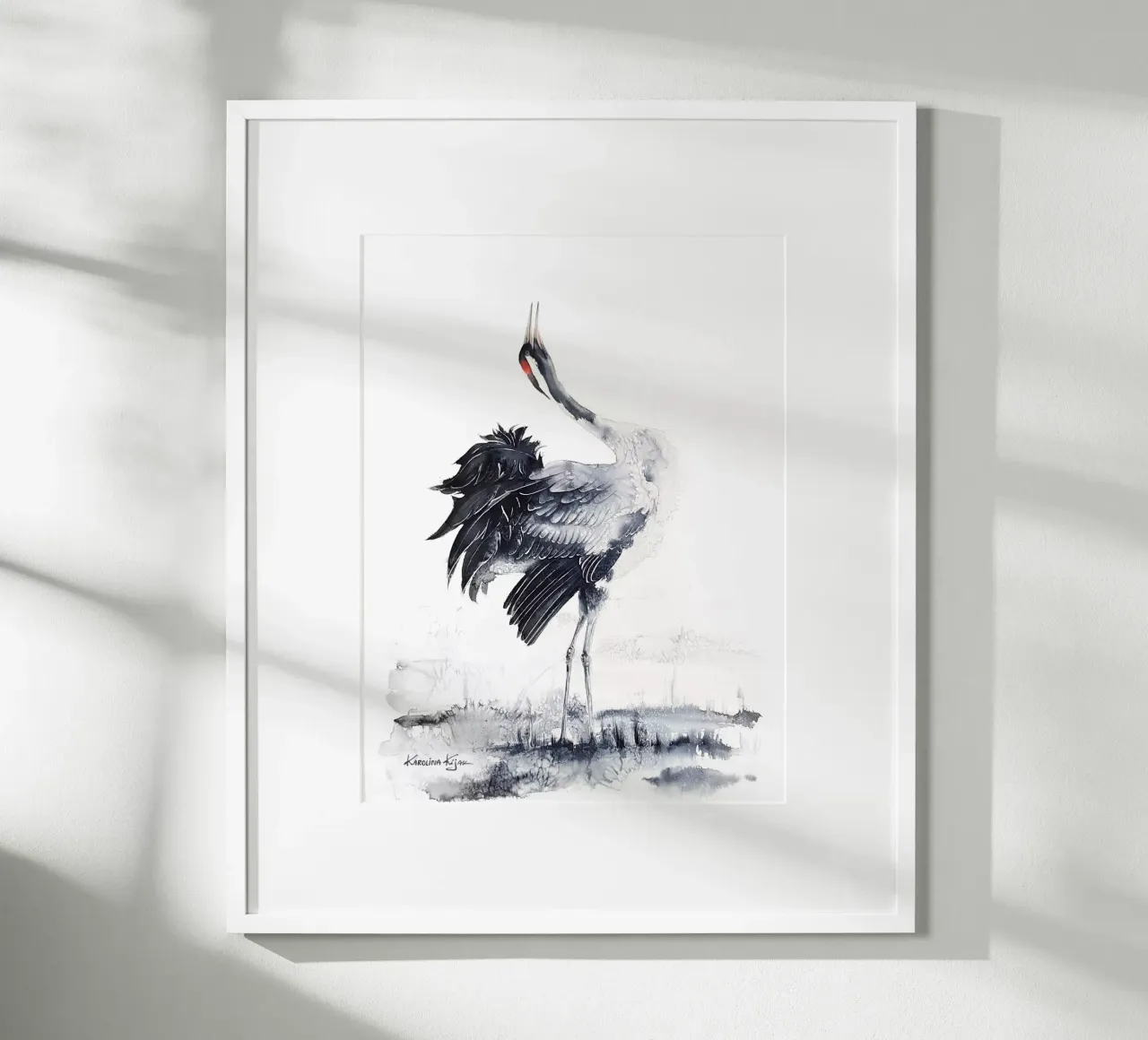 Common crane poster da Karolina Kijak