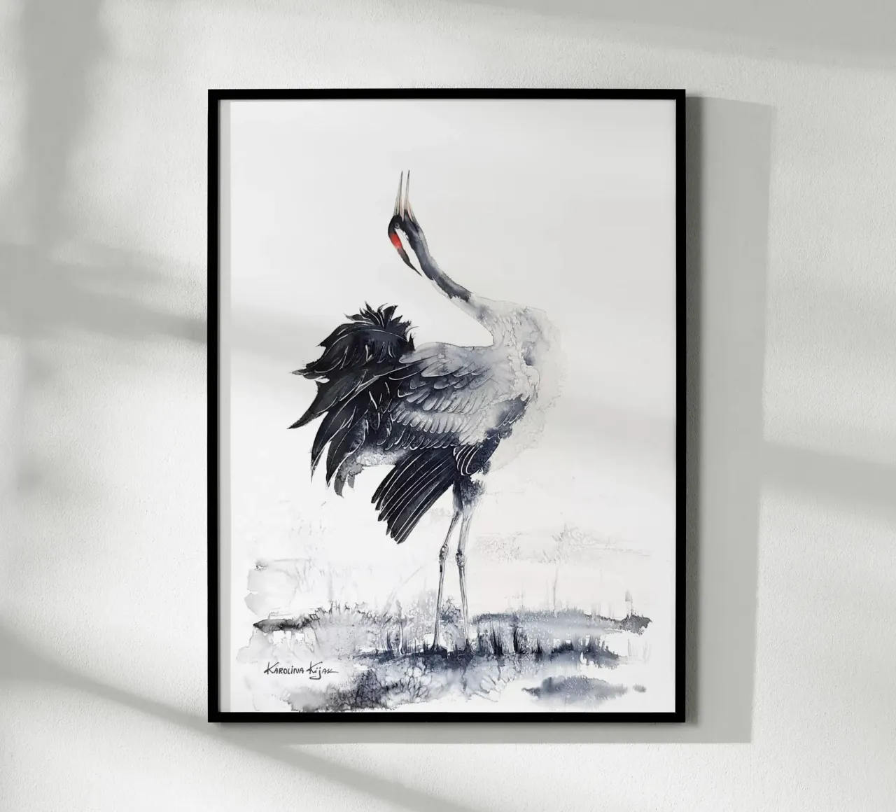 Common crane poster da Karolina Kijak