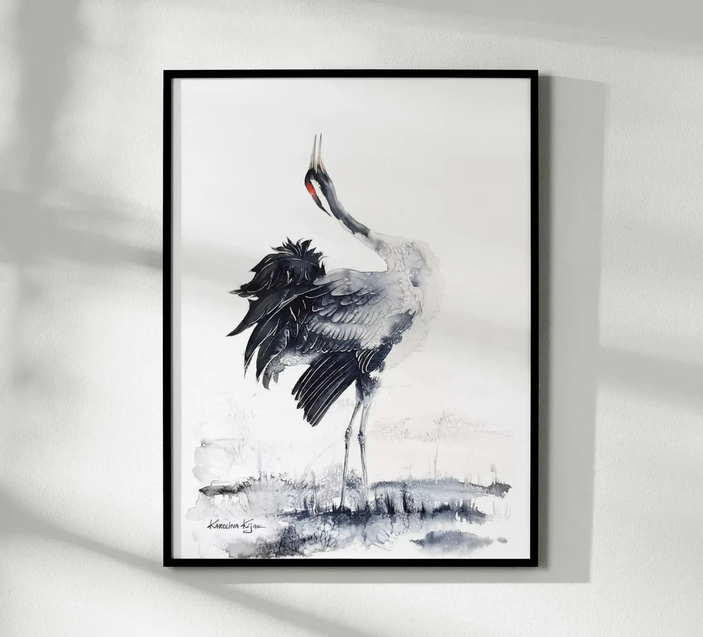 Common crane Poster von Karolina Kijak