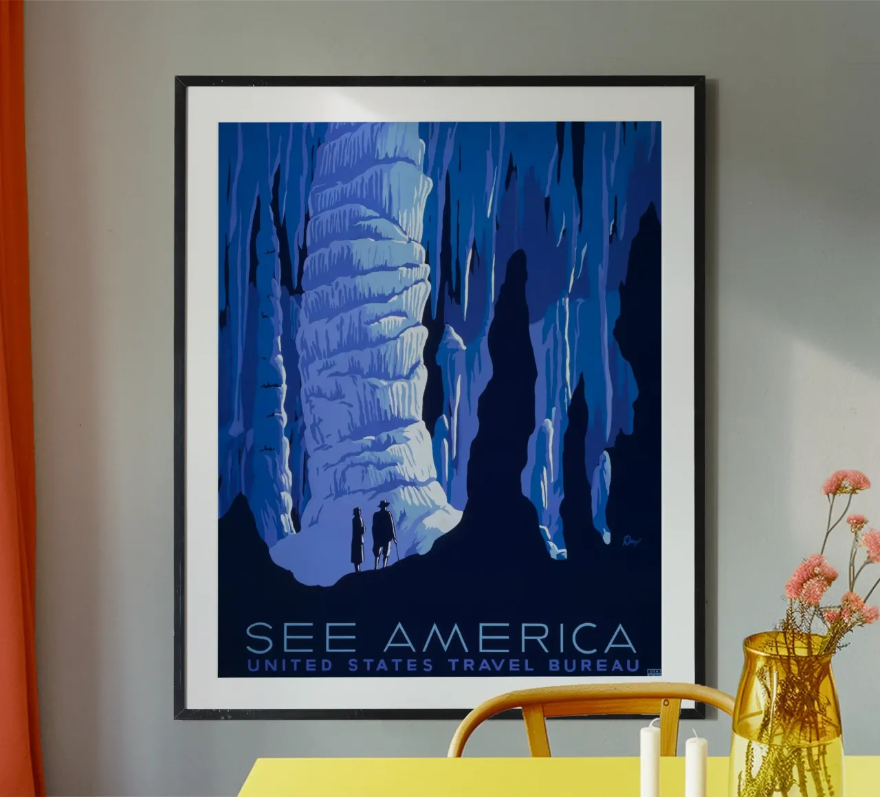 Vedere l'America Carlsbad Caverns WPA Poster Stampa d'arte poster da homdeco