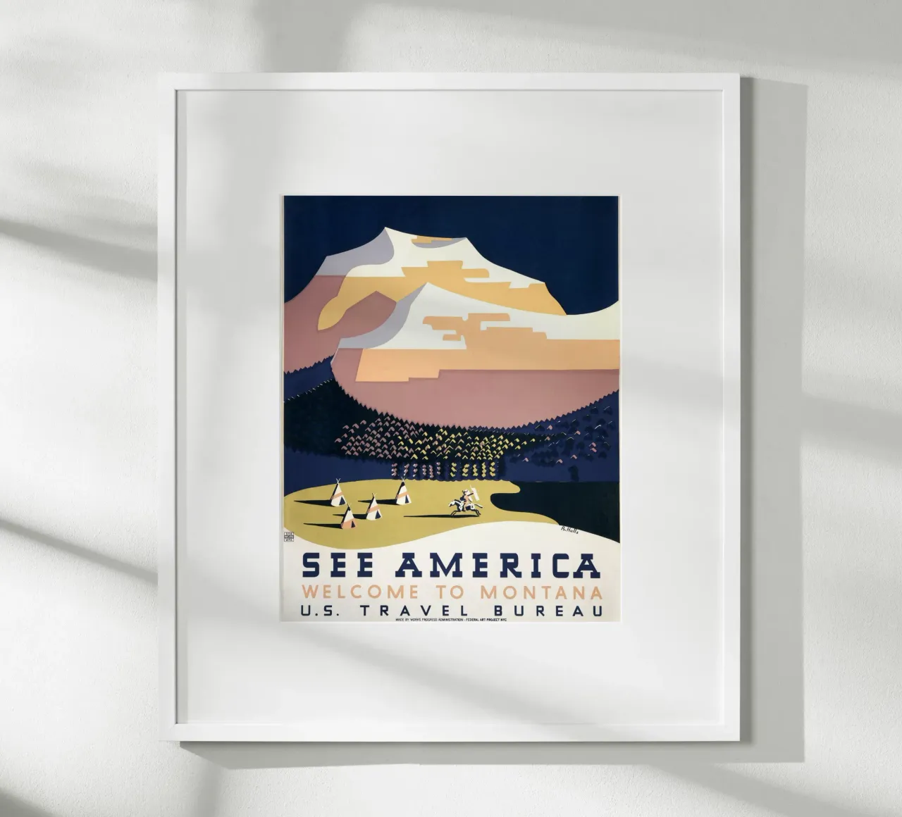Vintage Montana WPA Poster Art Deco Art Print poster da homdeco