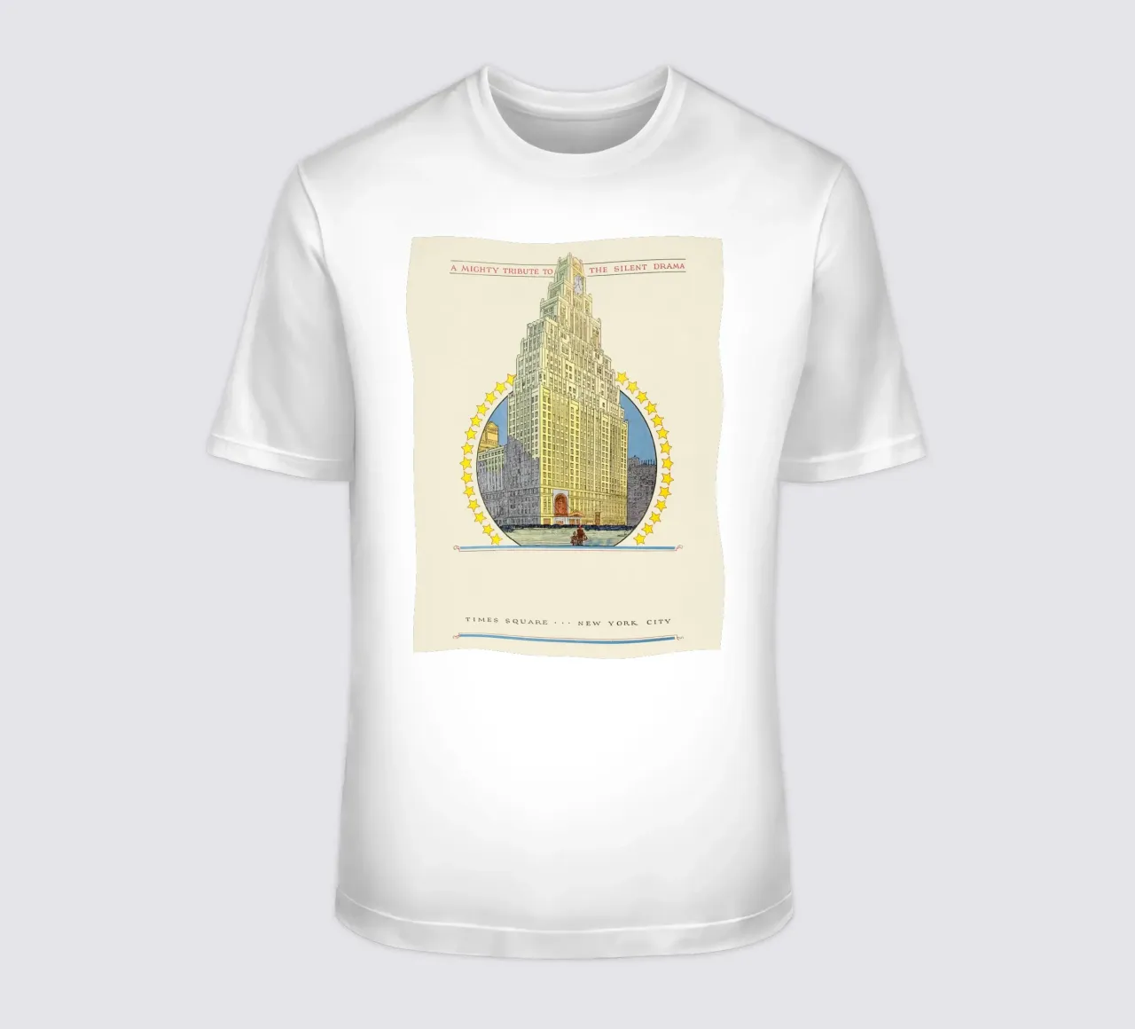 Poster di Times Square New York City Paramount Building t-shirt da homdeco