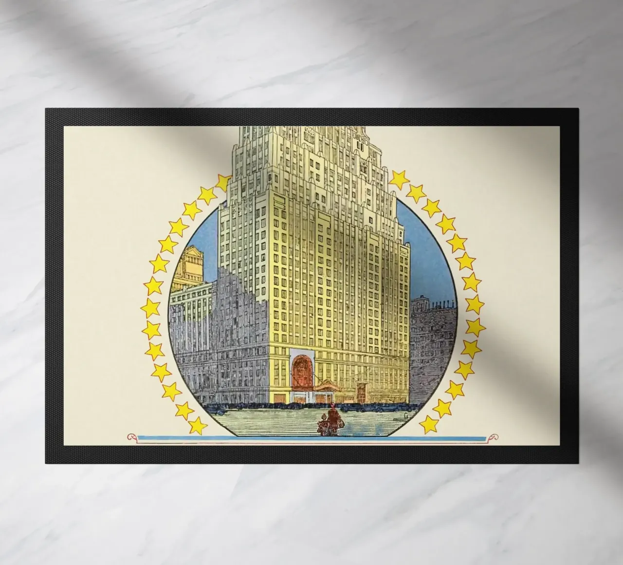 Poster di Times Square New York City Paramount Building zerbino da homdeco