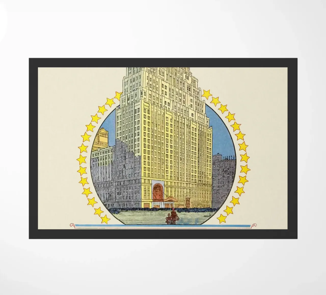 Poster di Times Square New York City Paramount Building zerbino da homdeco