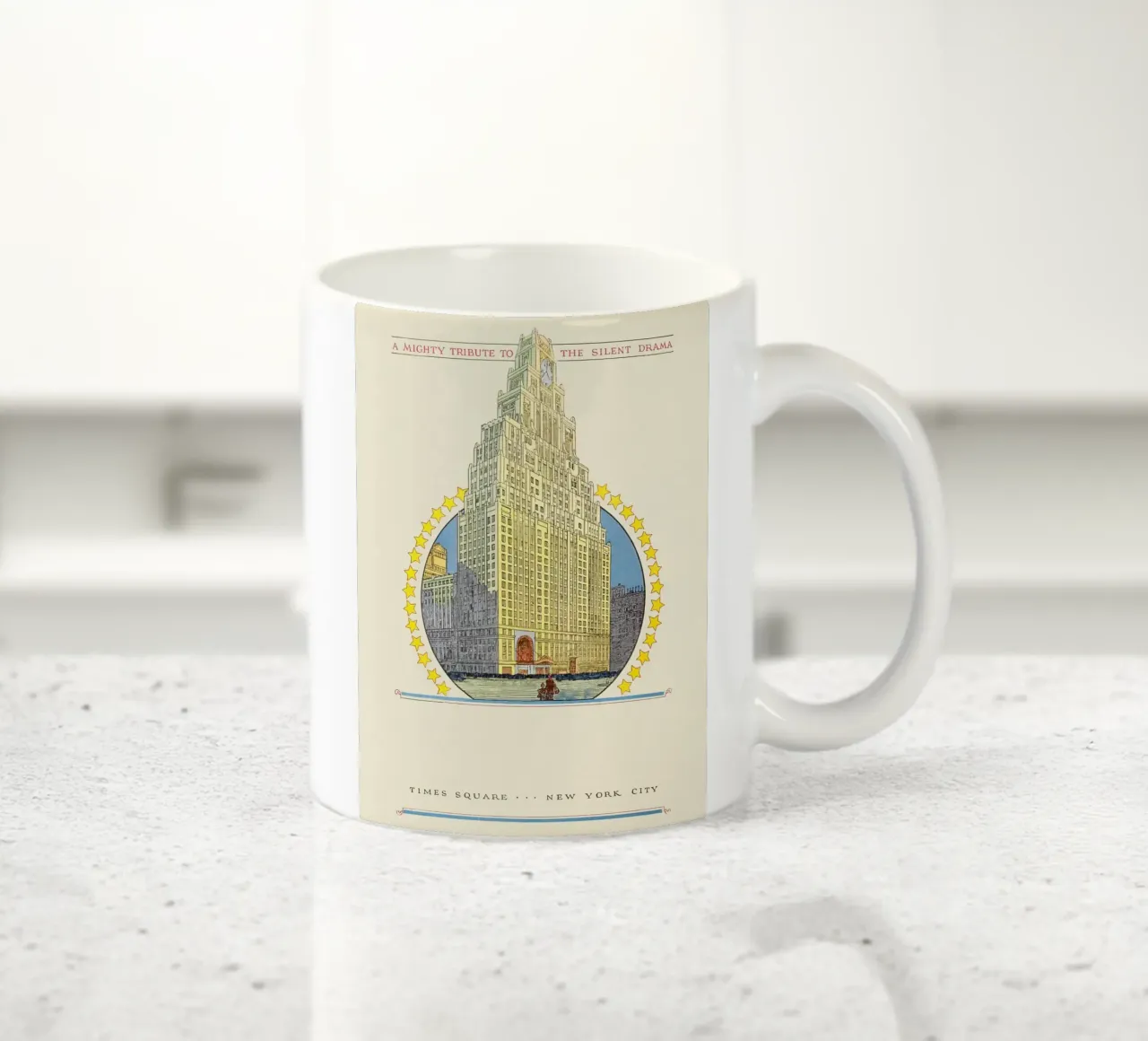 Poster di Times Square New York City Paramount Building tazza in ceramica da homdeco