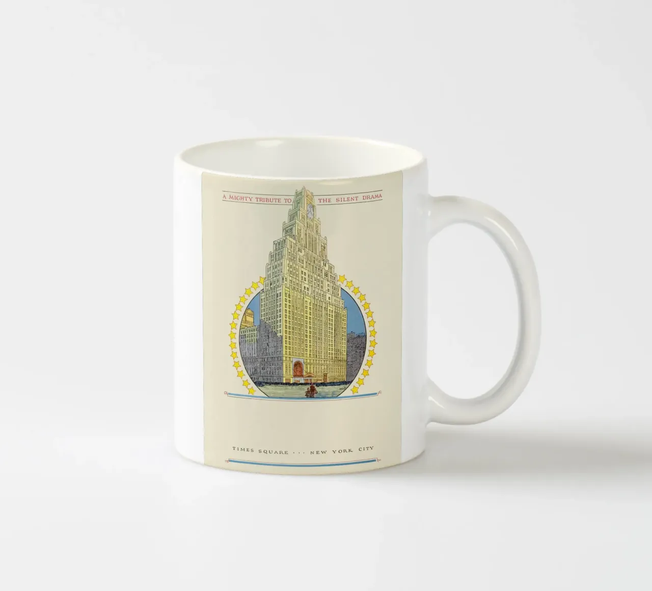 Poster di Times Square New York City Paramount Building tazza in ceramica da homdeco