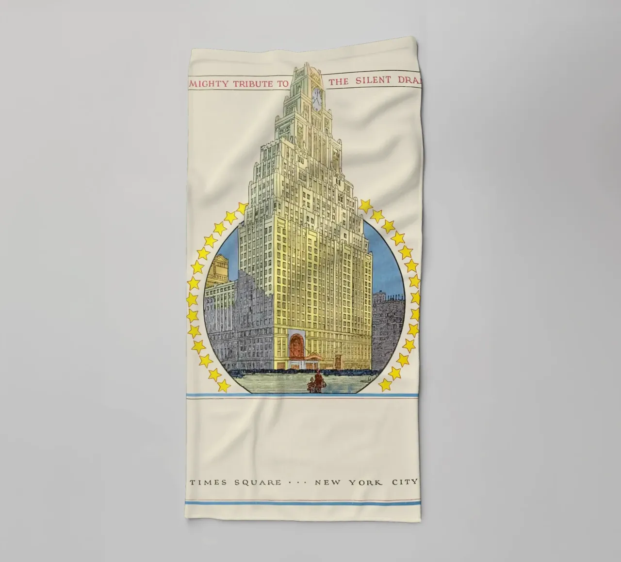 Poster di Times Square New York City Paramount Building asciugamano da bagno da homdeco