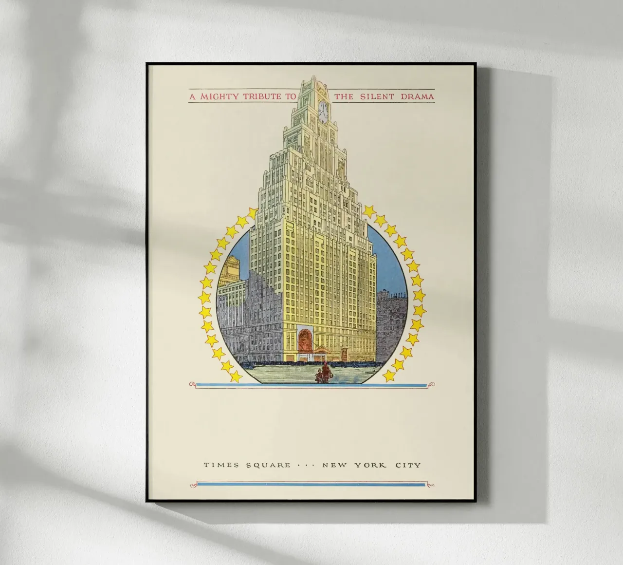 Poster di Times Square New York City Paramount Building plexiglass da homdeco