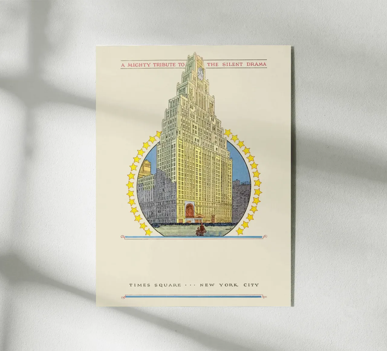 Poster di Times Square New York City Paramount Building plexiglass da homdeco