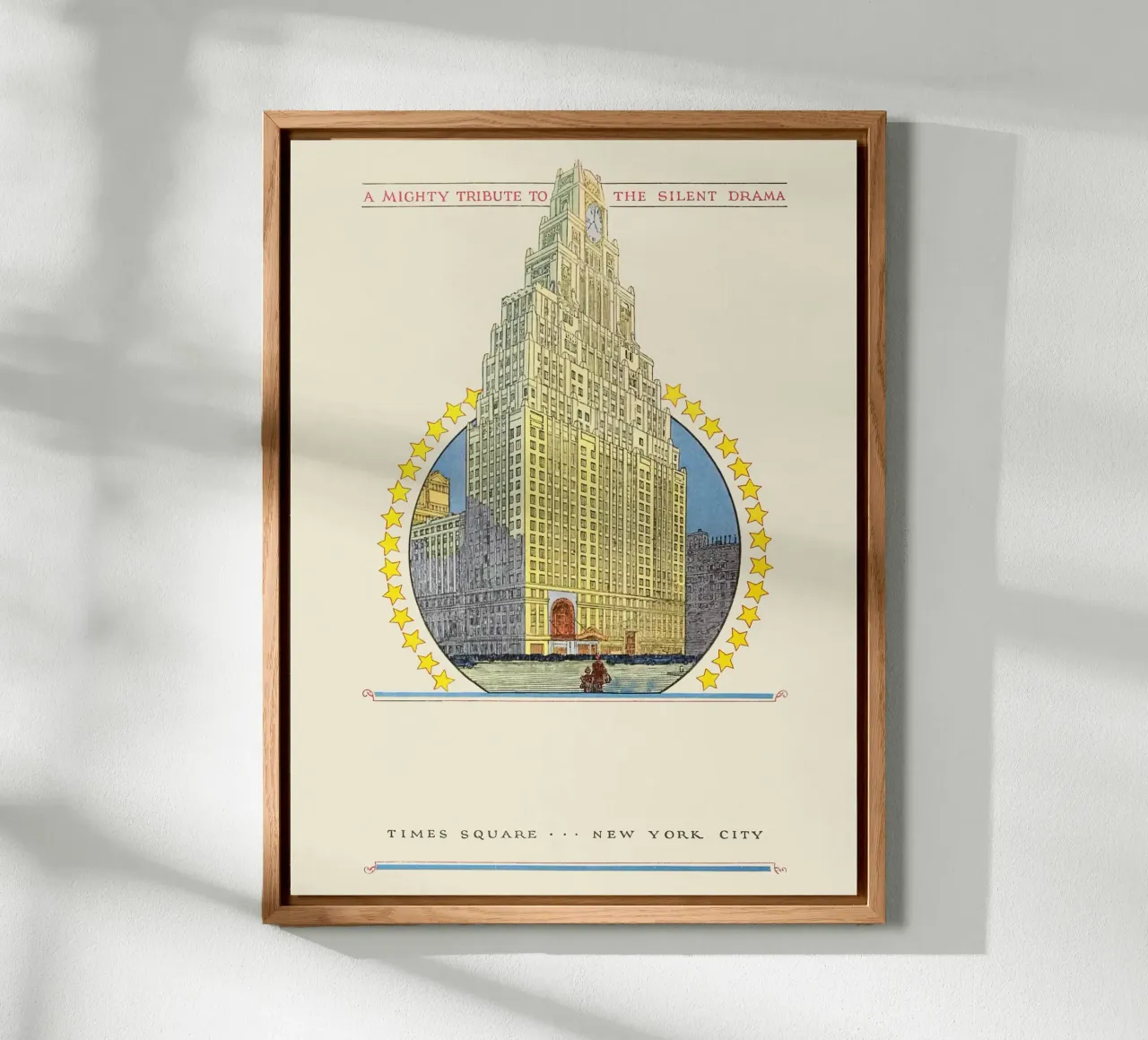 Poster di Times Square New York City Paramount Building alluminio dibond da homdeco