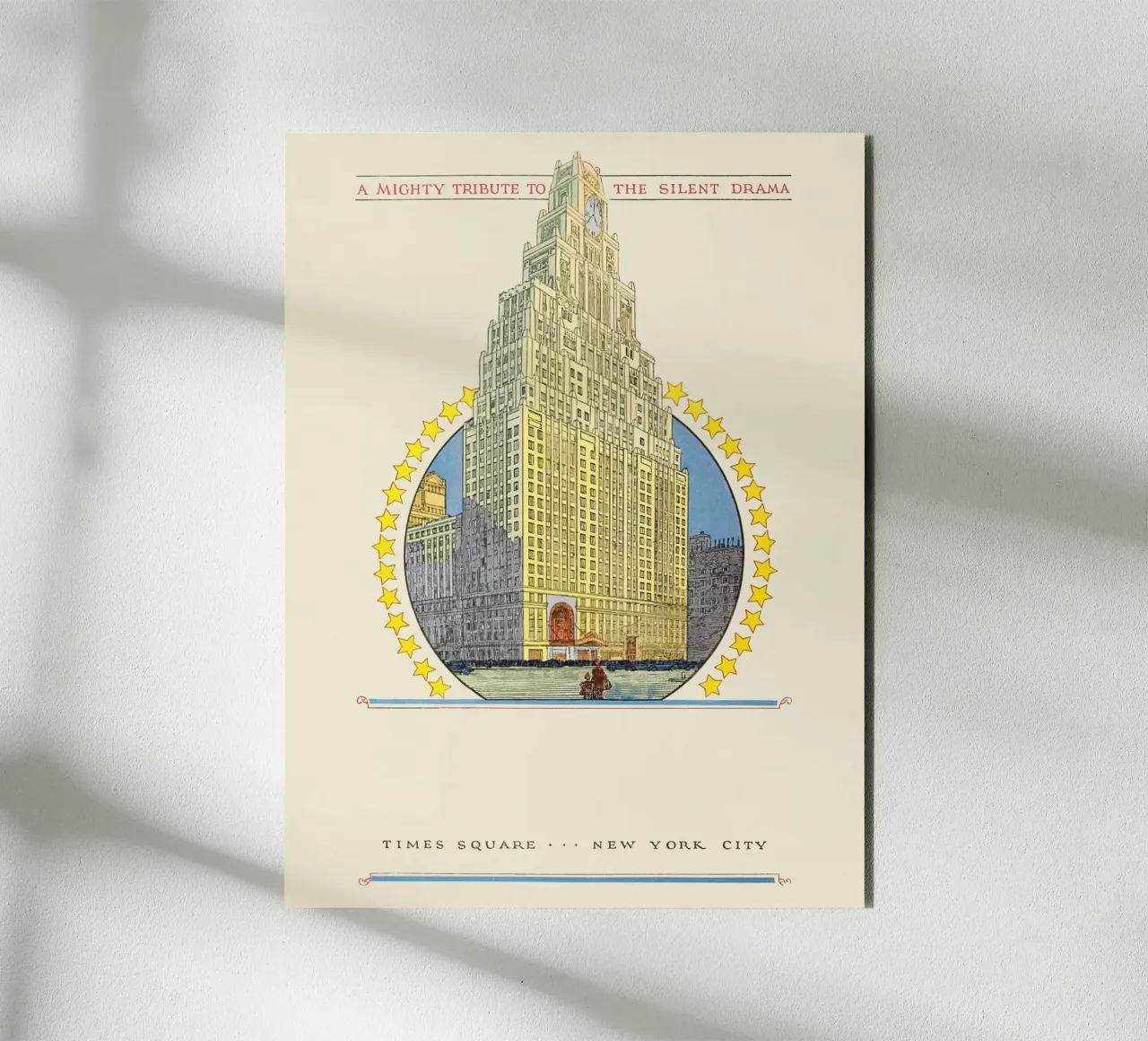 Poster di Times Square New York City Paramount Building alluminio dibond da homdeco
