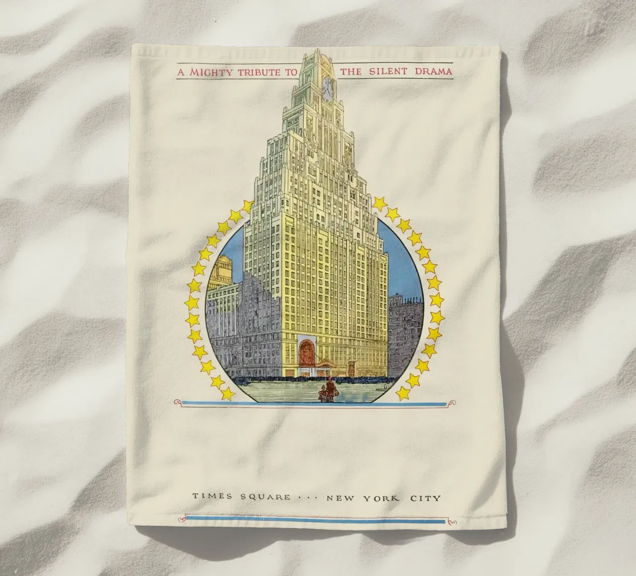 Poster di Times Square New York City Paramount Building telo mare da homdeco