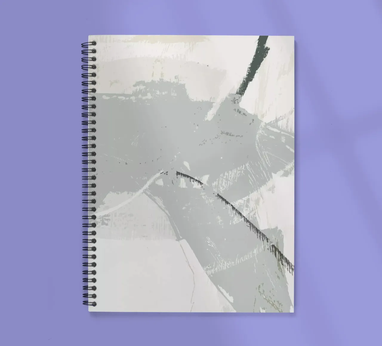 neutral modern texture 2 spiral notebook by IRIS LEHNHARDT FINE ART