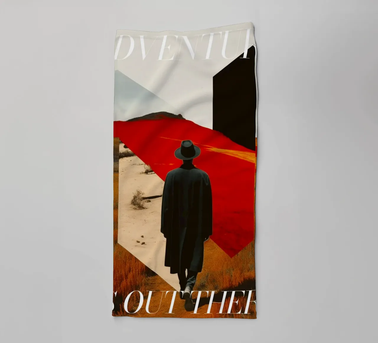 Adventure Is Out There Minimalist Retro Poster towel by homdeco