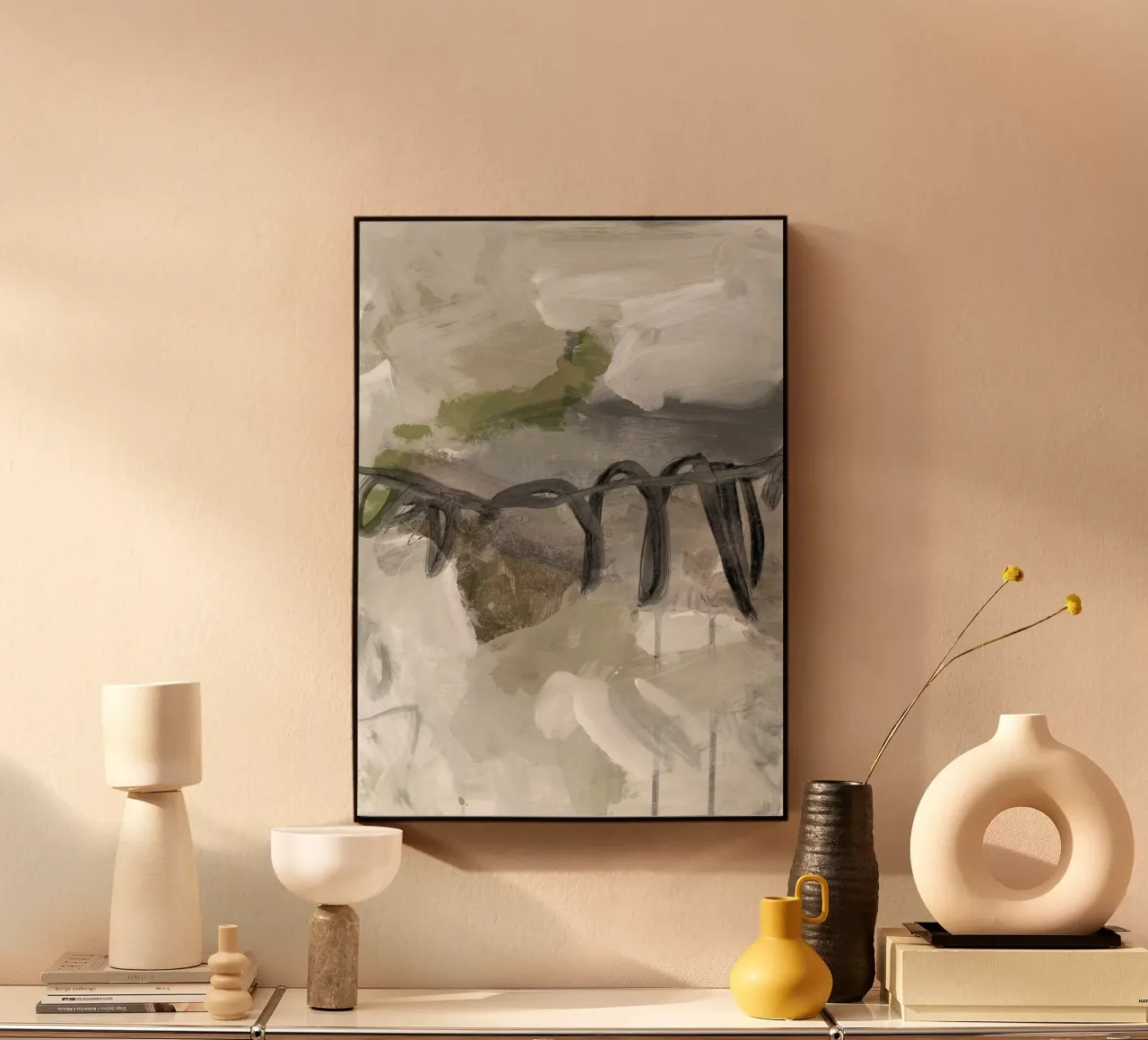 abstract painting in earthy colors alluminio dibond da IRIS LEHNHARDT FINE ART