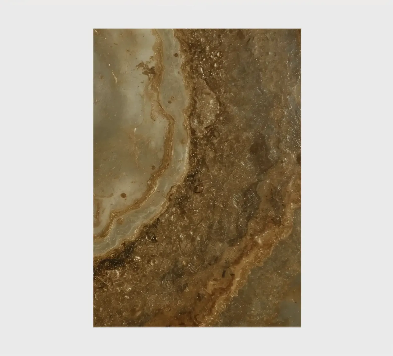 Textured Brown and Beige Surface with Bubbles notebook by DesignDoodle