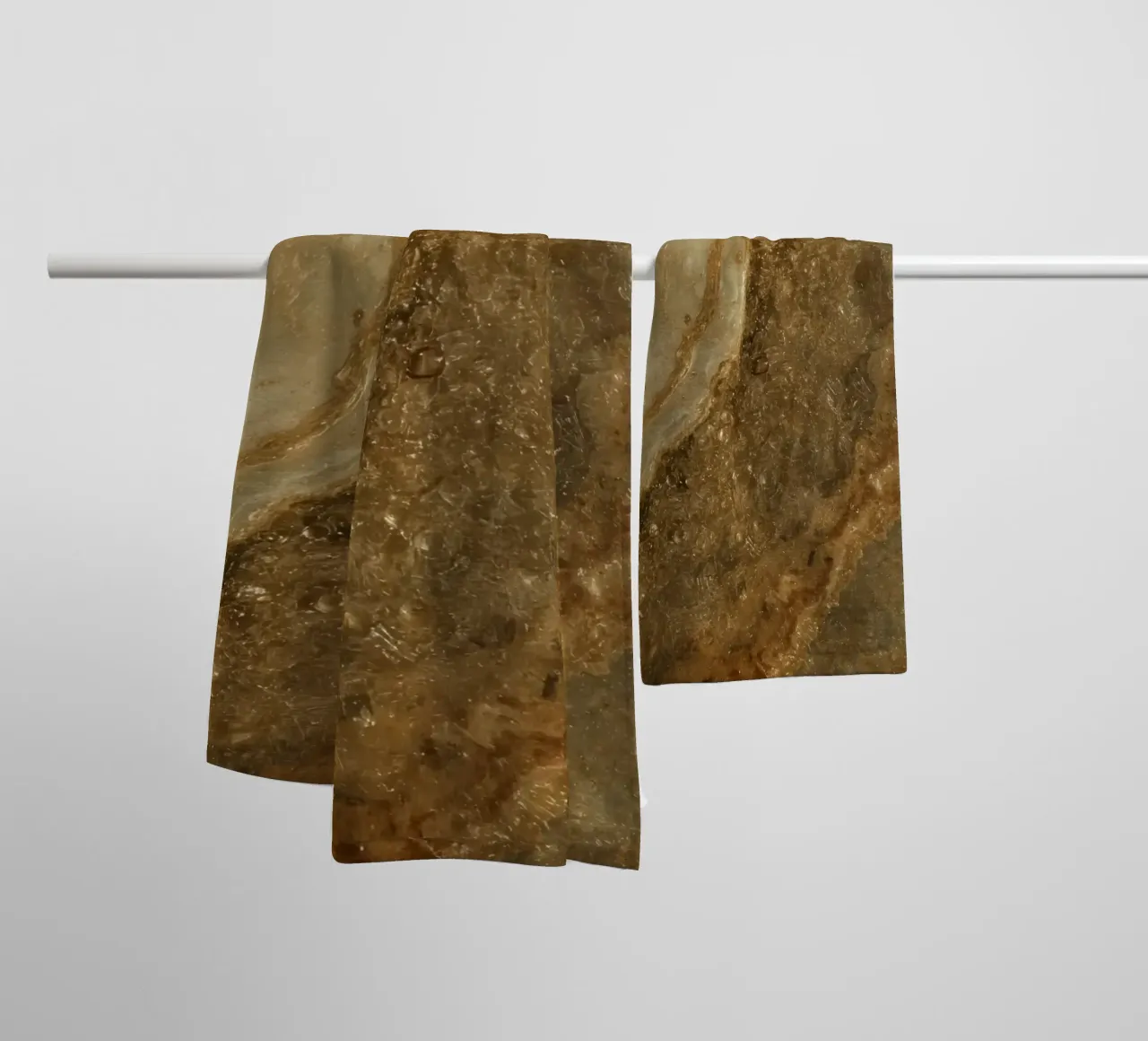 Textured Brown and Beige Surface with Bubbles towel by DesignDoodle