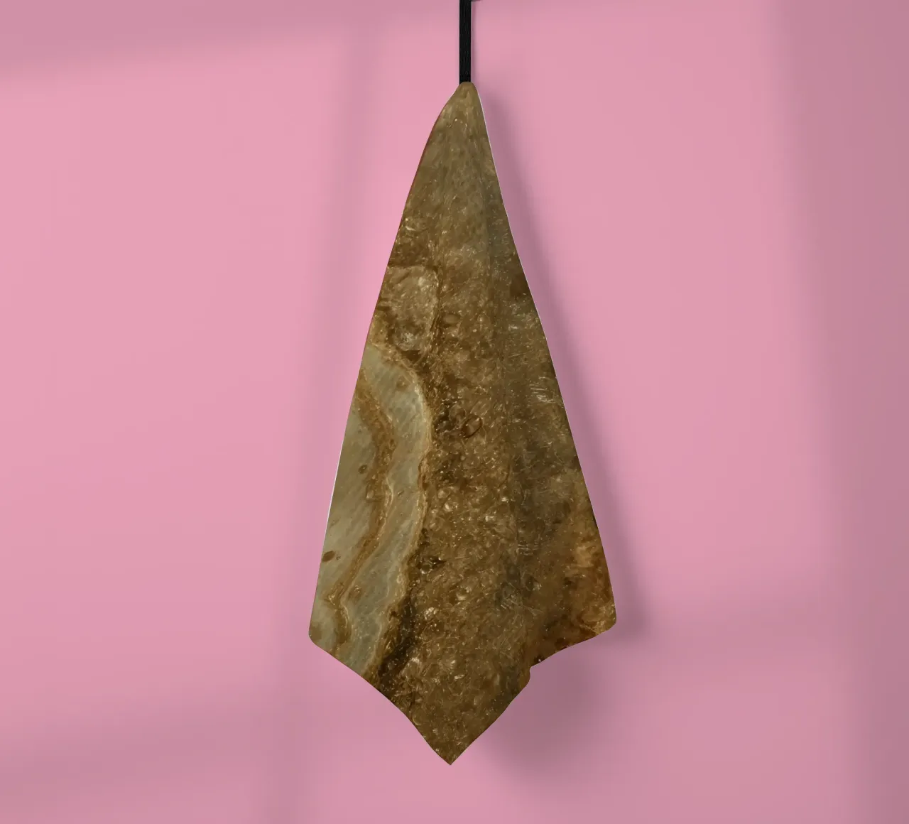 Surface texturée brune et beige avec des bulles torchon de DesignDoodle
