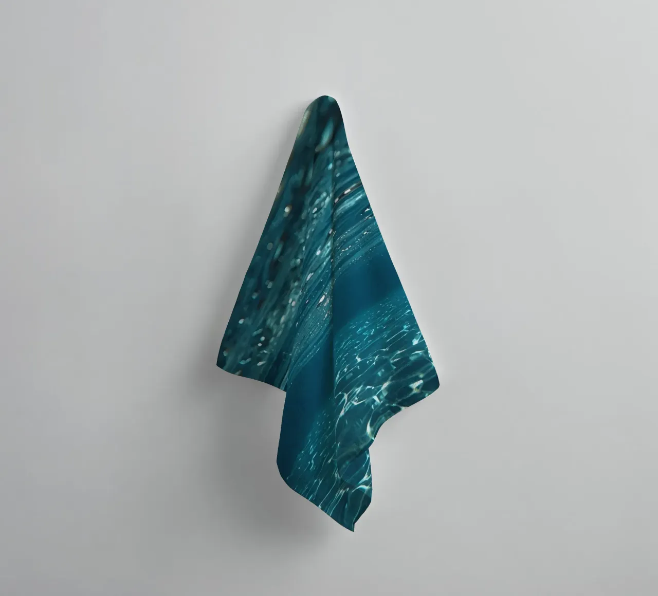 Underwater View of Water Surface and Bottom with Light towel by DesignDoodle