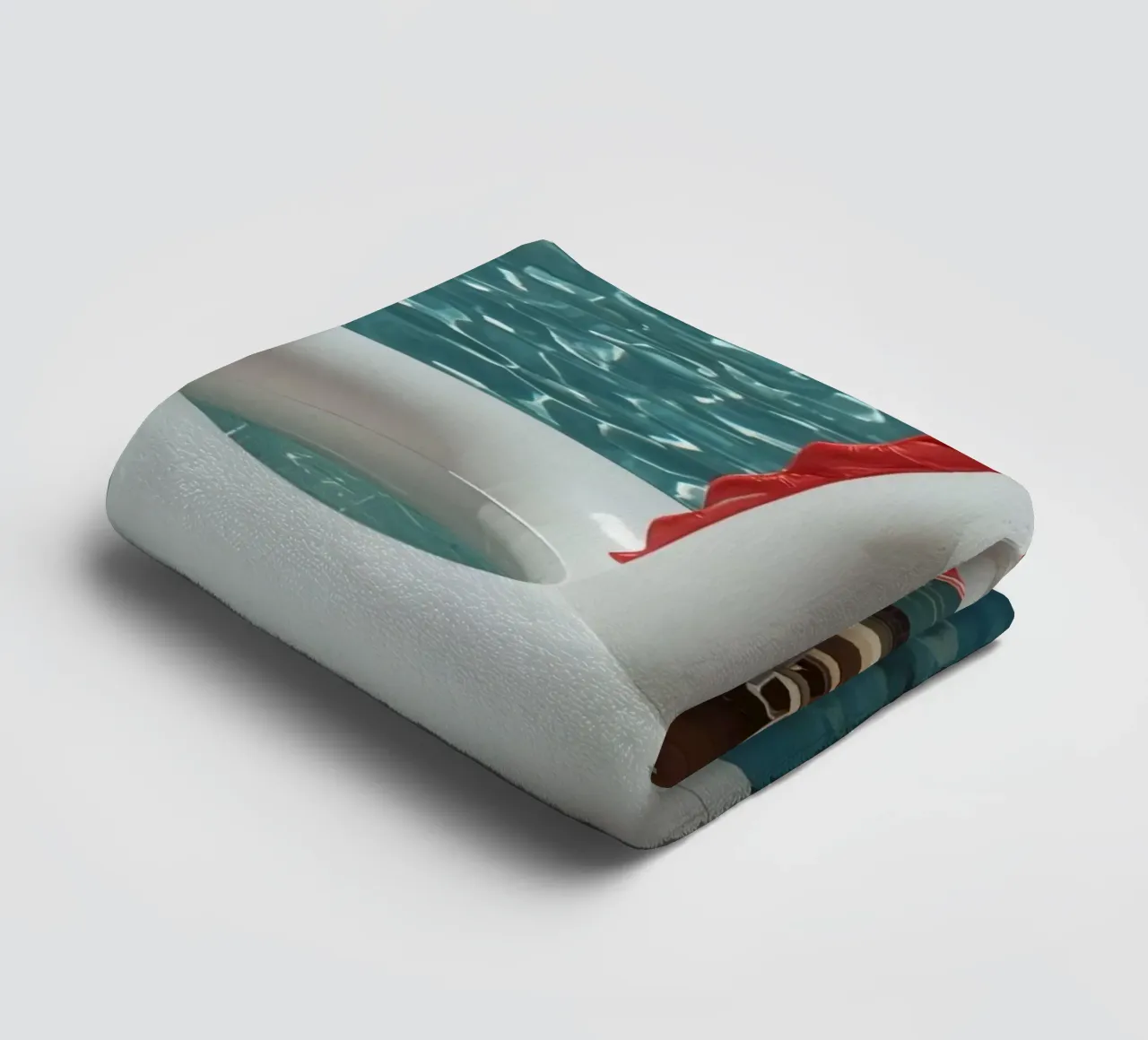 Unicorn Inflatable in Swimming Pool towel by DesignDoodle