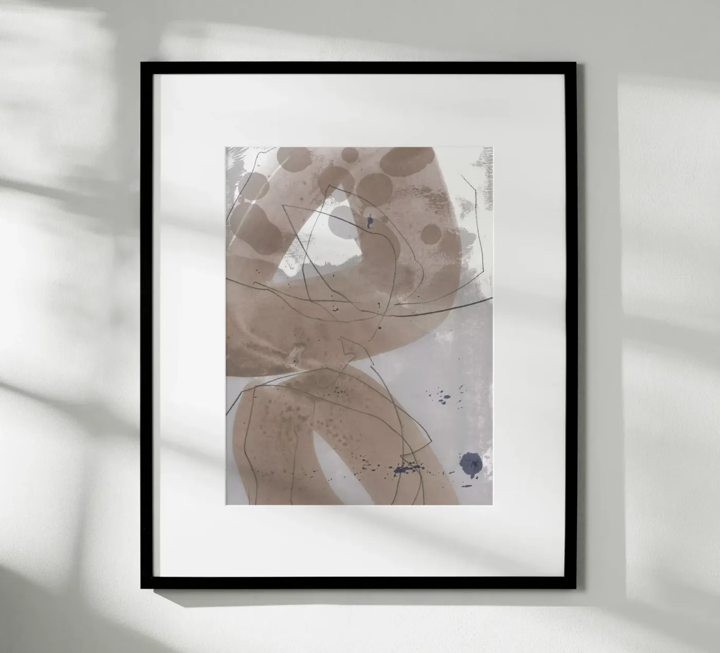 gestural loops poster de IRIS LEHNHARDT FINE ART