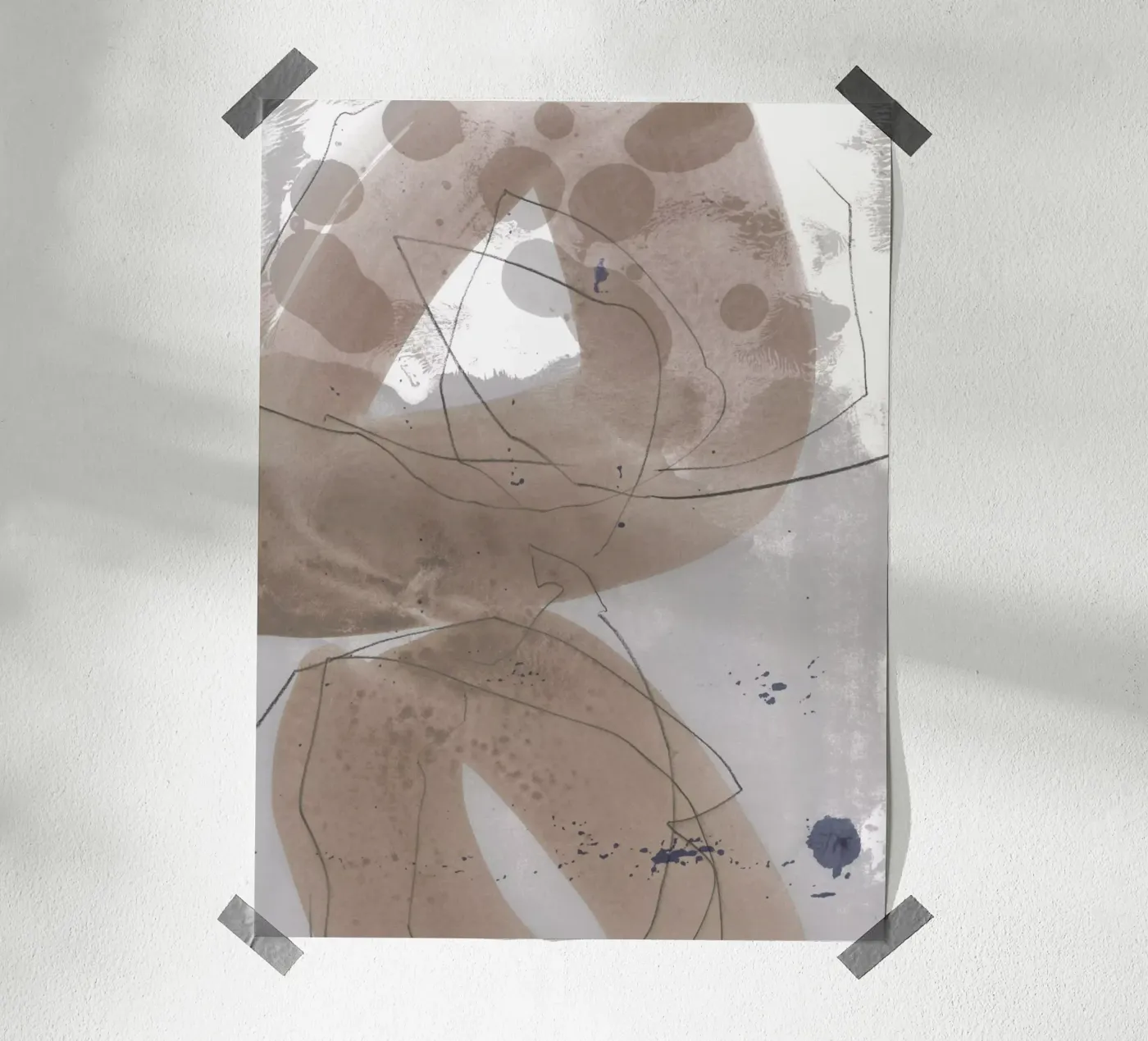 gestural loops poster de IRIS LEHNHARDT FINE ART