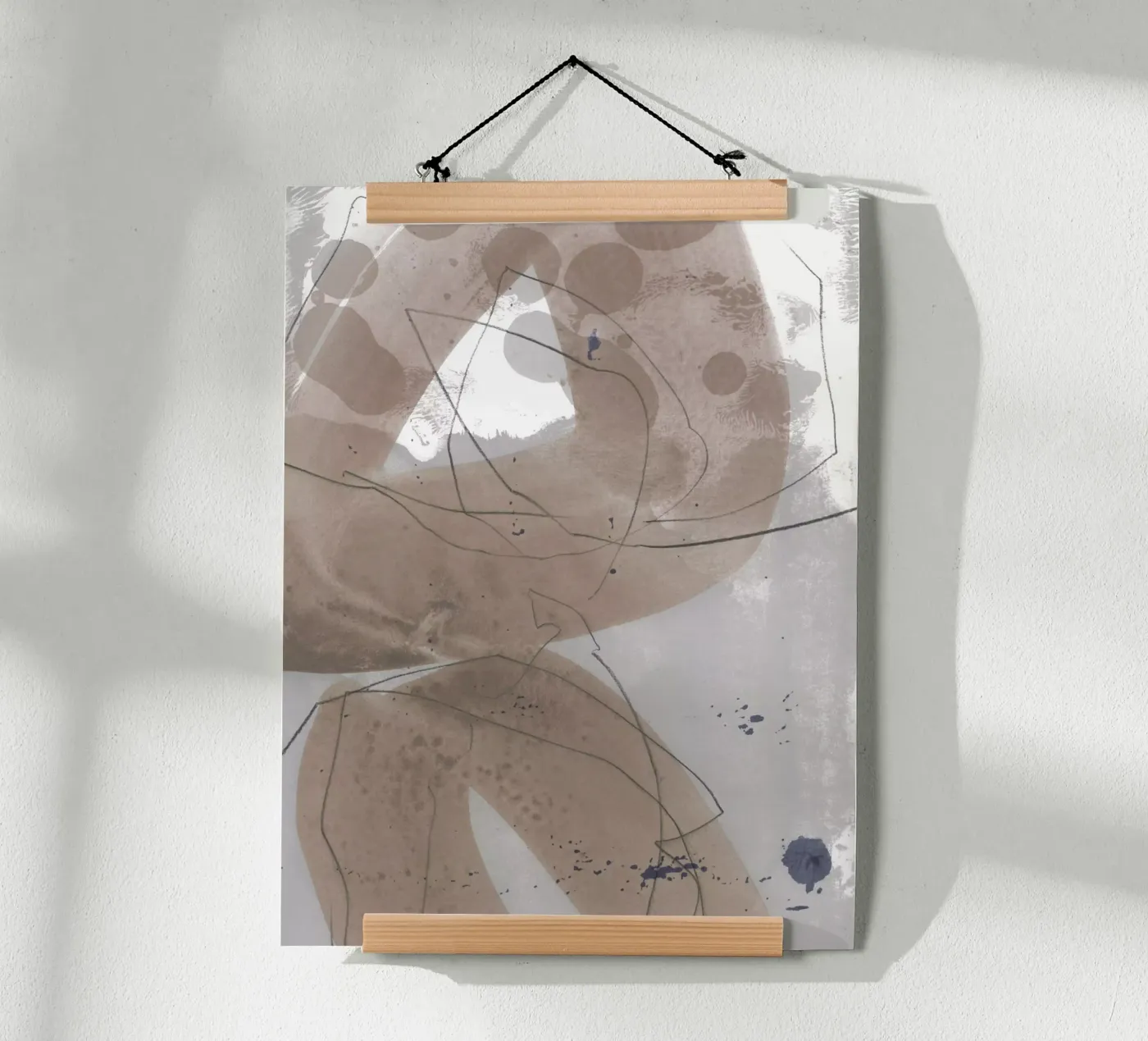 gestural loops poster de IRIS LEHNHARDT FINE ART