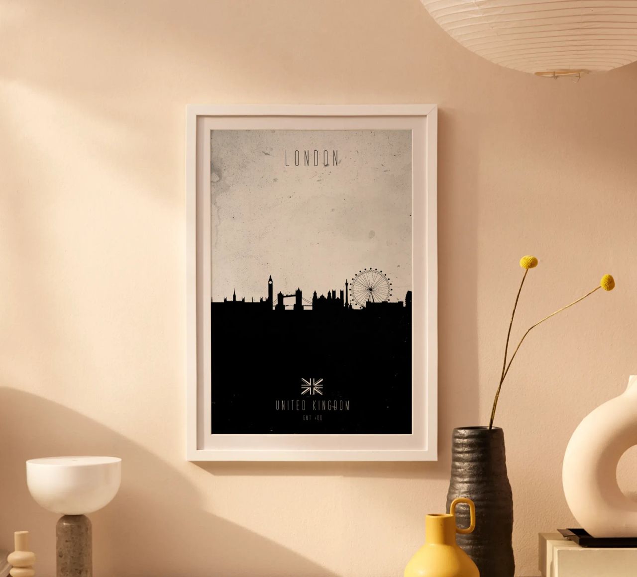 London Contemporary Cityscape Poster von Calm The Ham