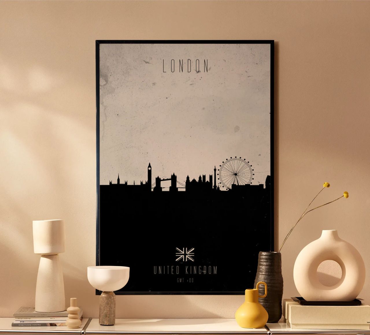 London Contemporary Cityscape Poster von Calm The Ham